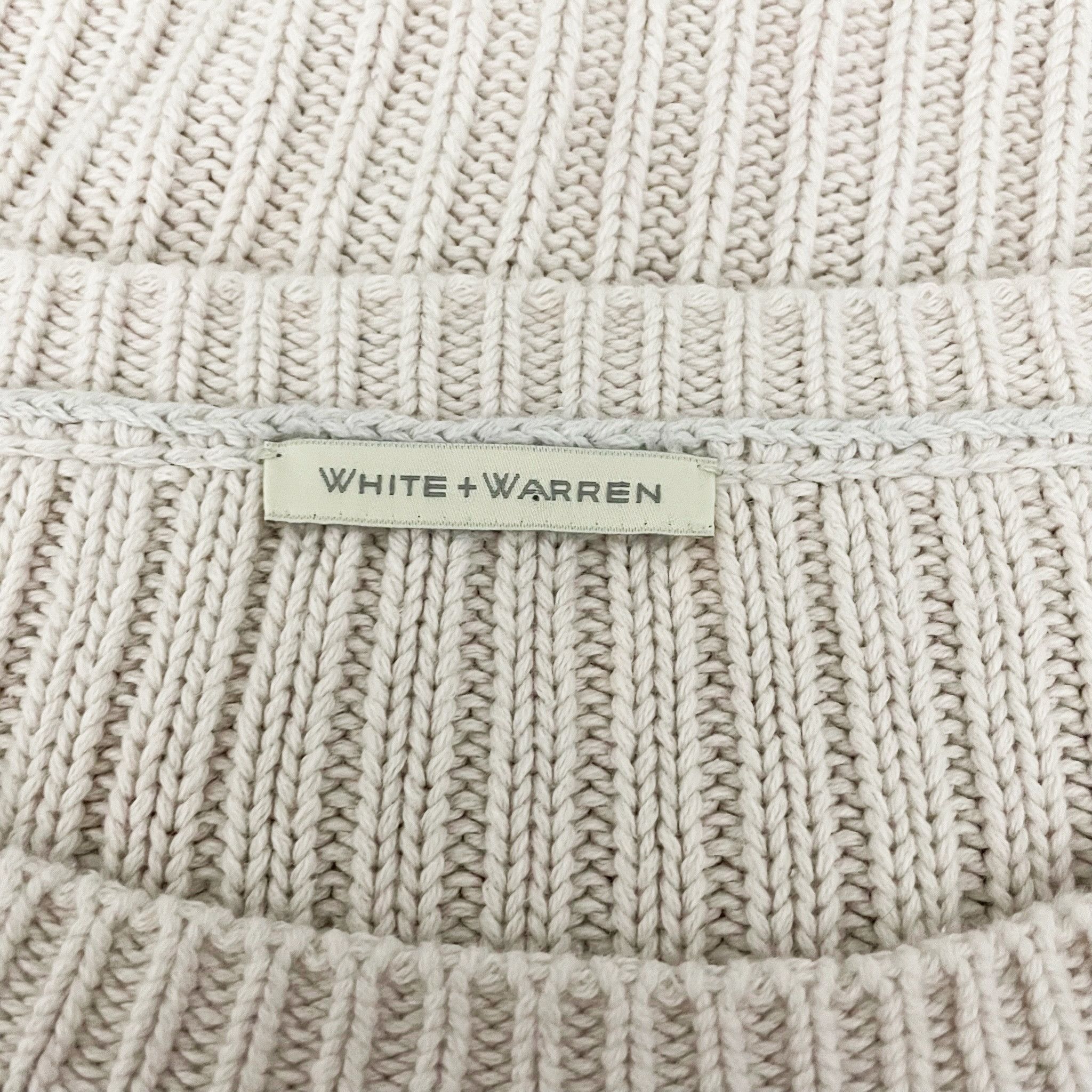 White + Warren White + Warren Cotton Blend Ribbed Knit Size S / US 4 / IT 40 - 2 Thumbnail