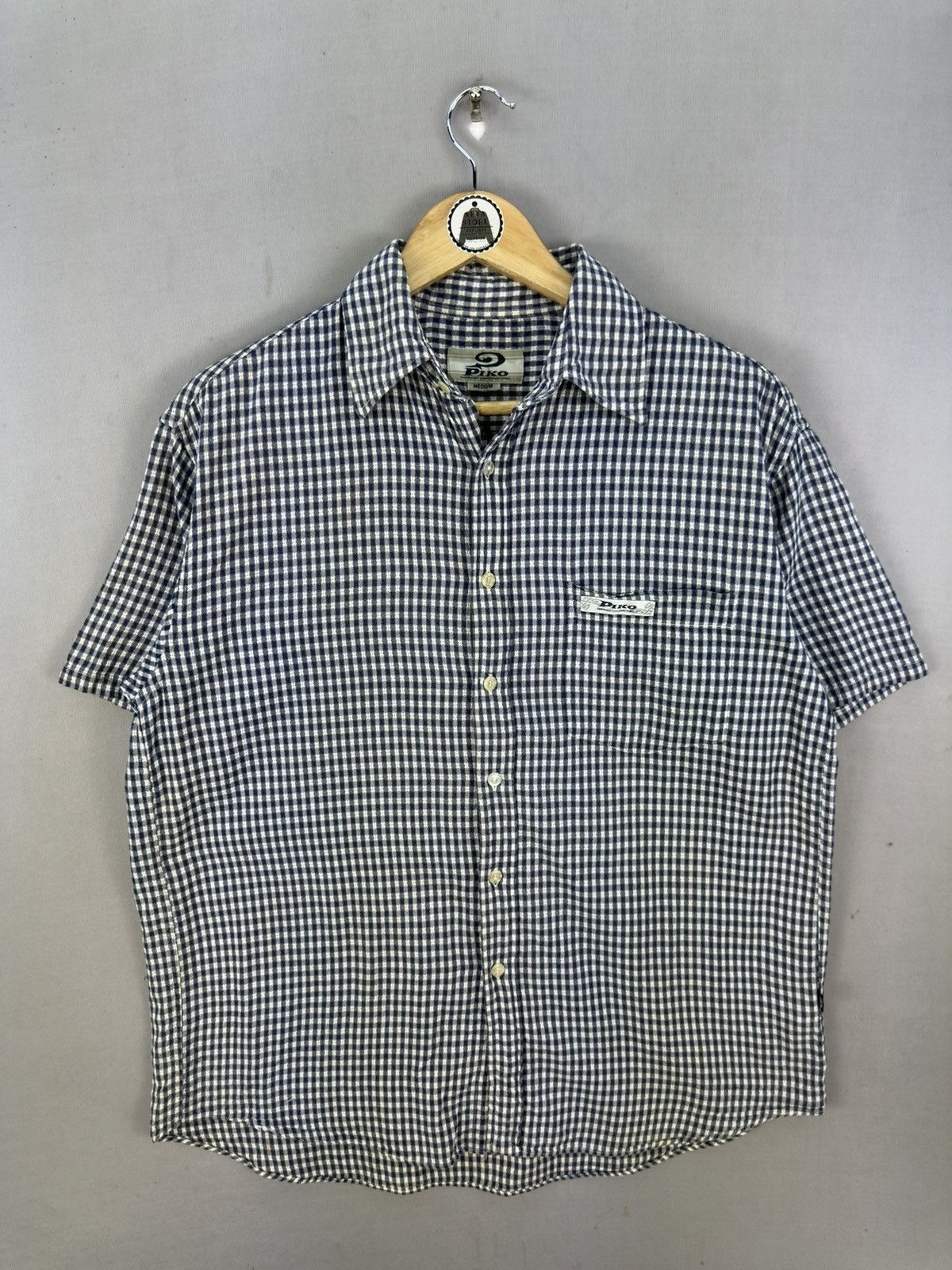 Japanese Brand Piko Hawaiian Longboard Wear Textured Flannel Shirt Size US L / EU 52-54 / 3 - 1 Thumbnail