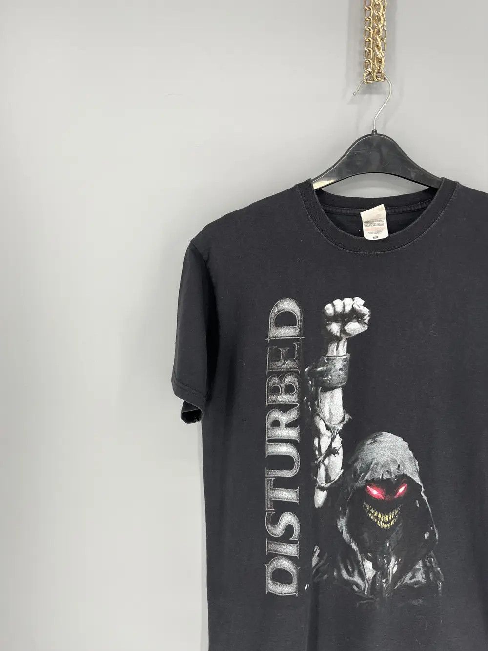 Band Tees Vintage Y2K Disturbed Metal Band Grunge Faded Double Sided Size US M / EU 48-50 / 2 - 4 Thumbnail