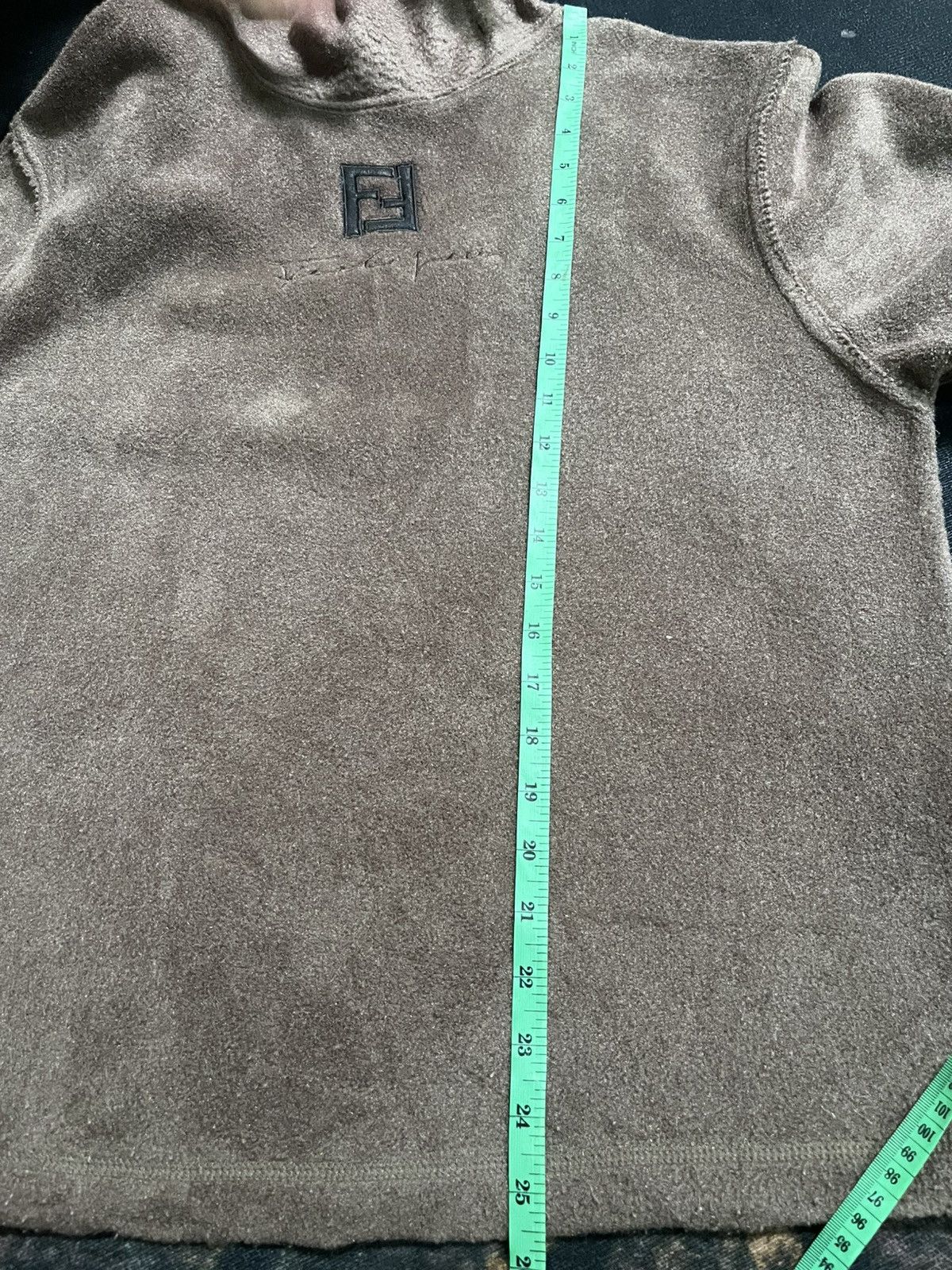 Fendi Authentic FENDI Embroidered Logo Fleece Turtleneck Size L / US 10 / IT 46 - 9 Thumbnail