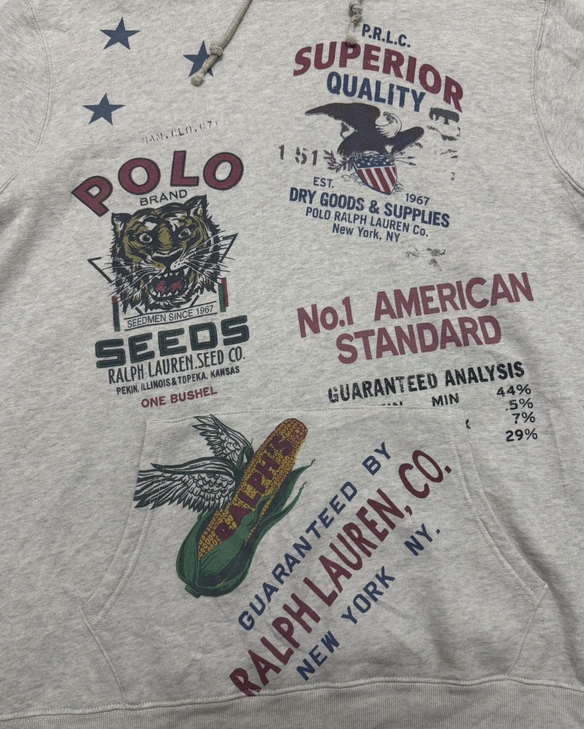 Polo Ralph Lauren Very Rare Design Vtg POLO RALPH LAUREN Hoodies Size US XXL / EU 58 / 5 - 5 Thumbnail