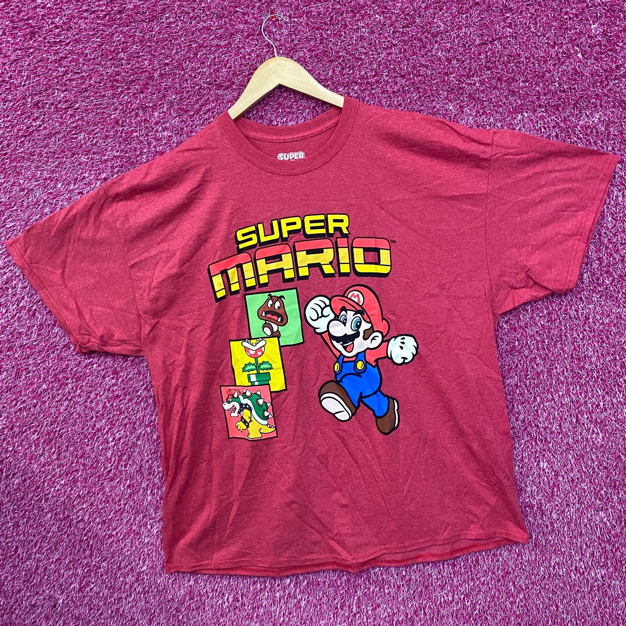 Nintendo Super Mario Bros Adventure Video Game Red T-Shirt 2XL Size US XXL / EU 58 / 5 - 3 Thumbnail