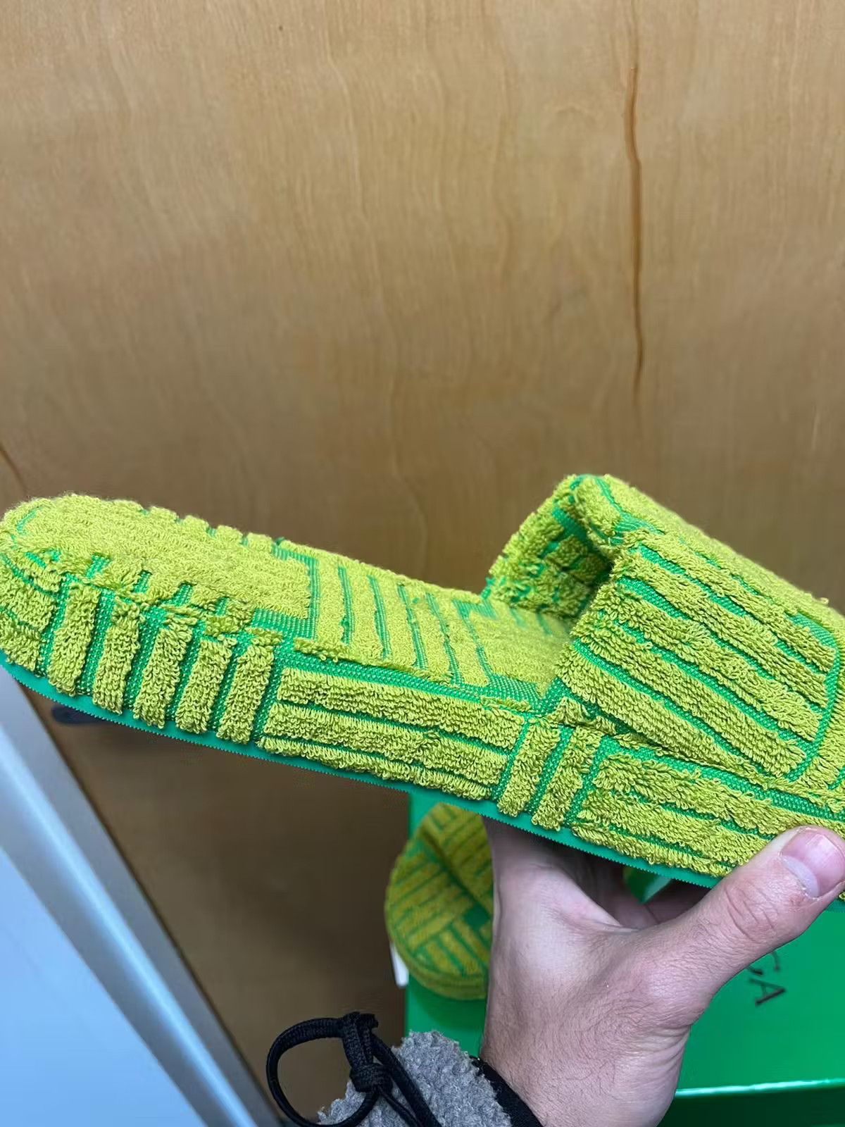 Bottega Veneta o1rshd1 Q:4 / Resort Sandal in Intrecciato Jacquard Parakeet Size US 11 / EU 44 - 12 Thumbnail