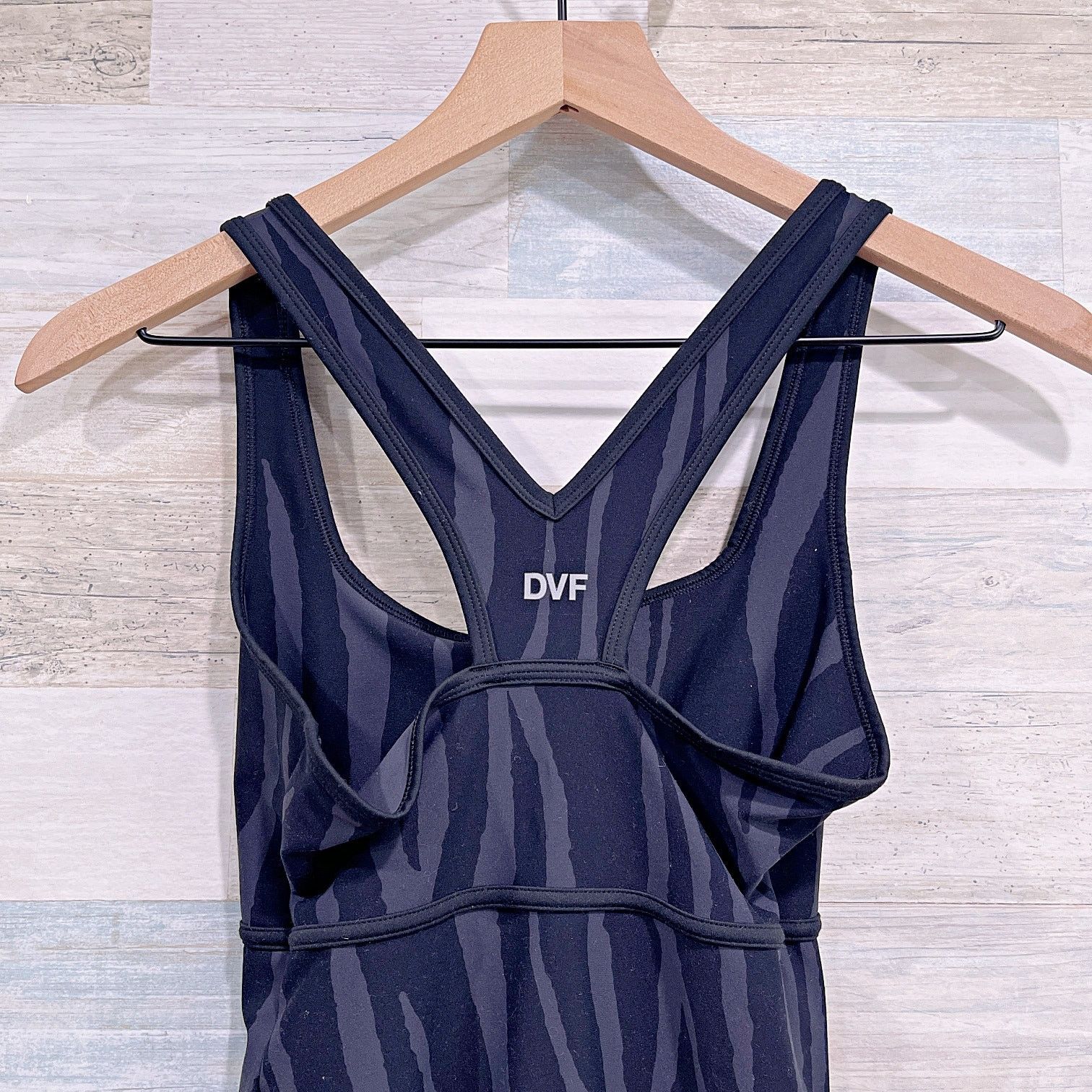 Diane von Furstenberg DVF x Target Tonal Zebra Activewear Jumpsuit Womens XXS Size 24" / US 00 / IT 34 - 4 Thumbnail