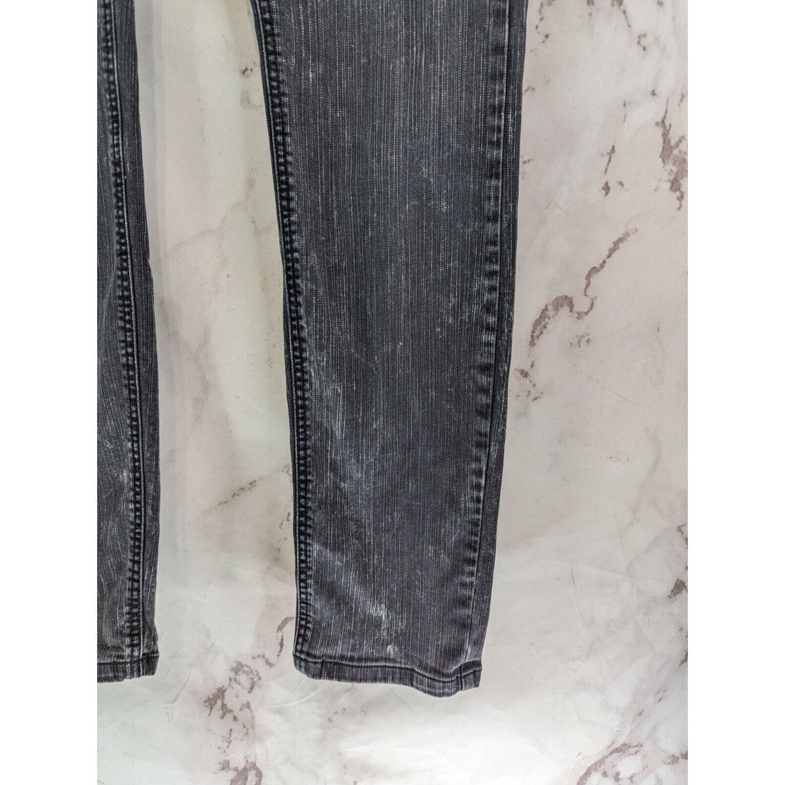 Rude Rude Jeans Mens 36 x 30 Gray Super Skinny Denim Acid Wash Size US 36 / EU 52 - 5 Thumbnail