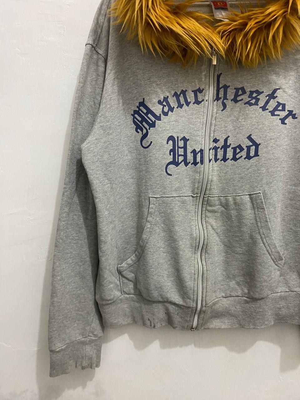 Hysteric Glamour 💥Speelout💥Menchester United Fur Zipper Hoodie LGB Style Size US L / EU 52-54 / 3 - 5 Thumbnail