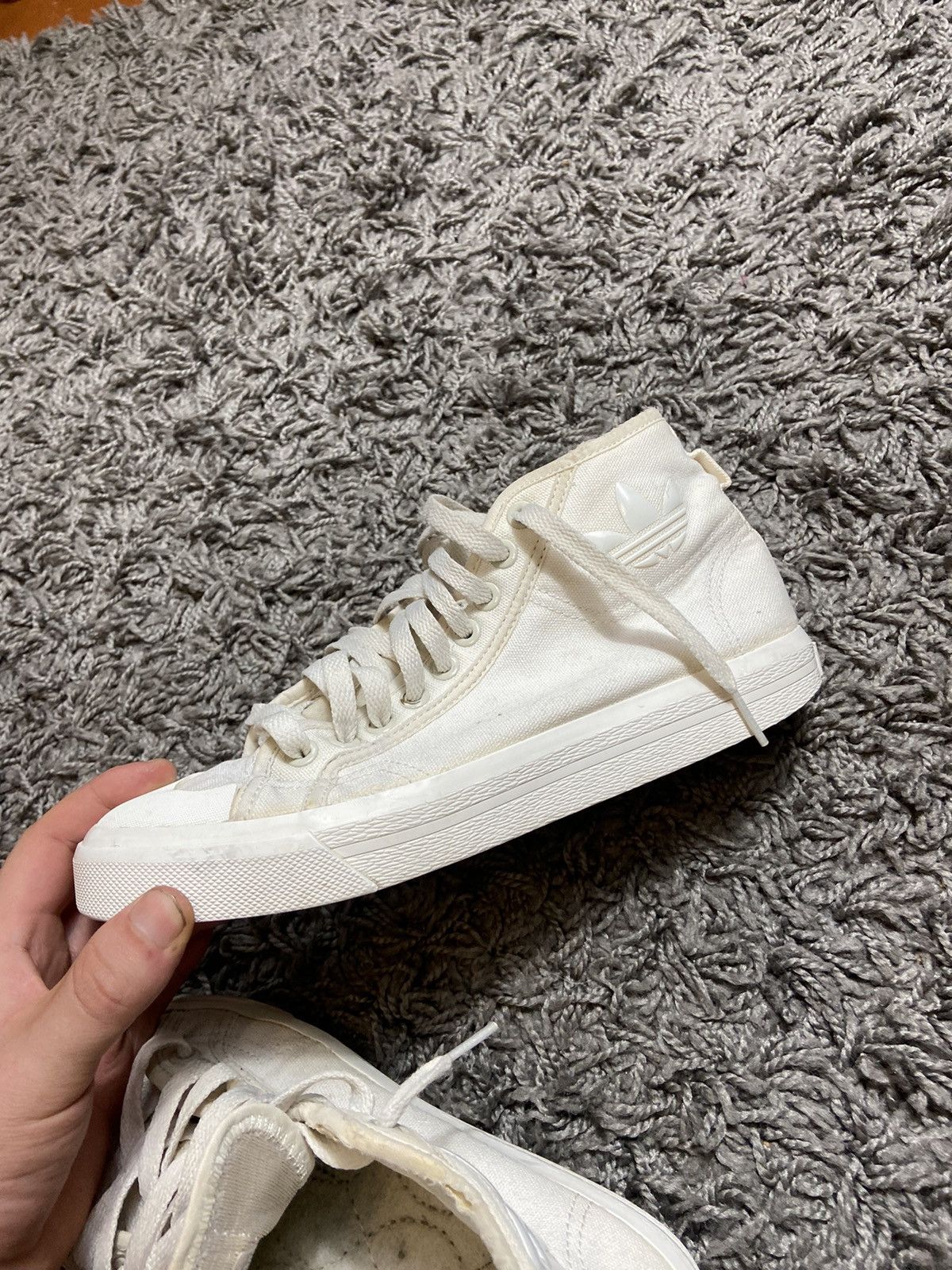 adidas gazelle silver green womens Celine Women's Alan Triomphe in Canvas Optic White Low Top Sneakers
