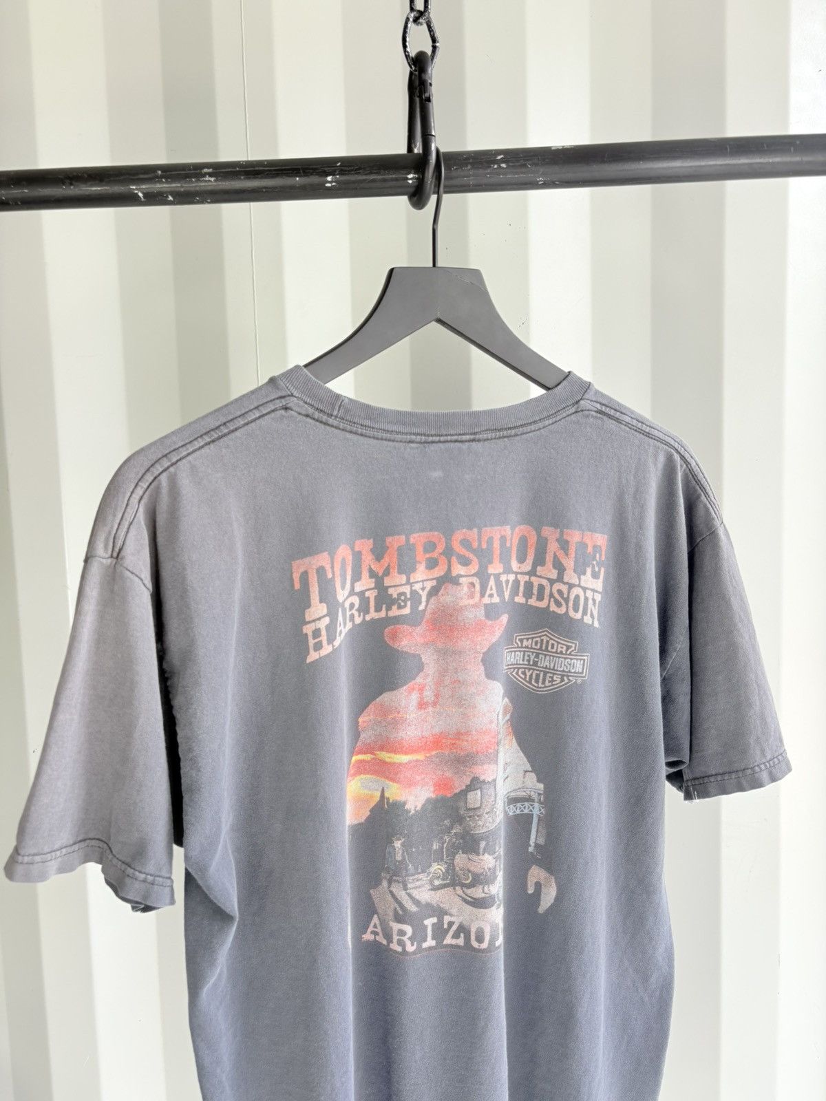 Harley Davidson Thrashed Harley Davidson Sun Faded Shirt Band Erd grunge WCC Size US XL / EU 56 / 4 - 5 Thumbnail