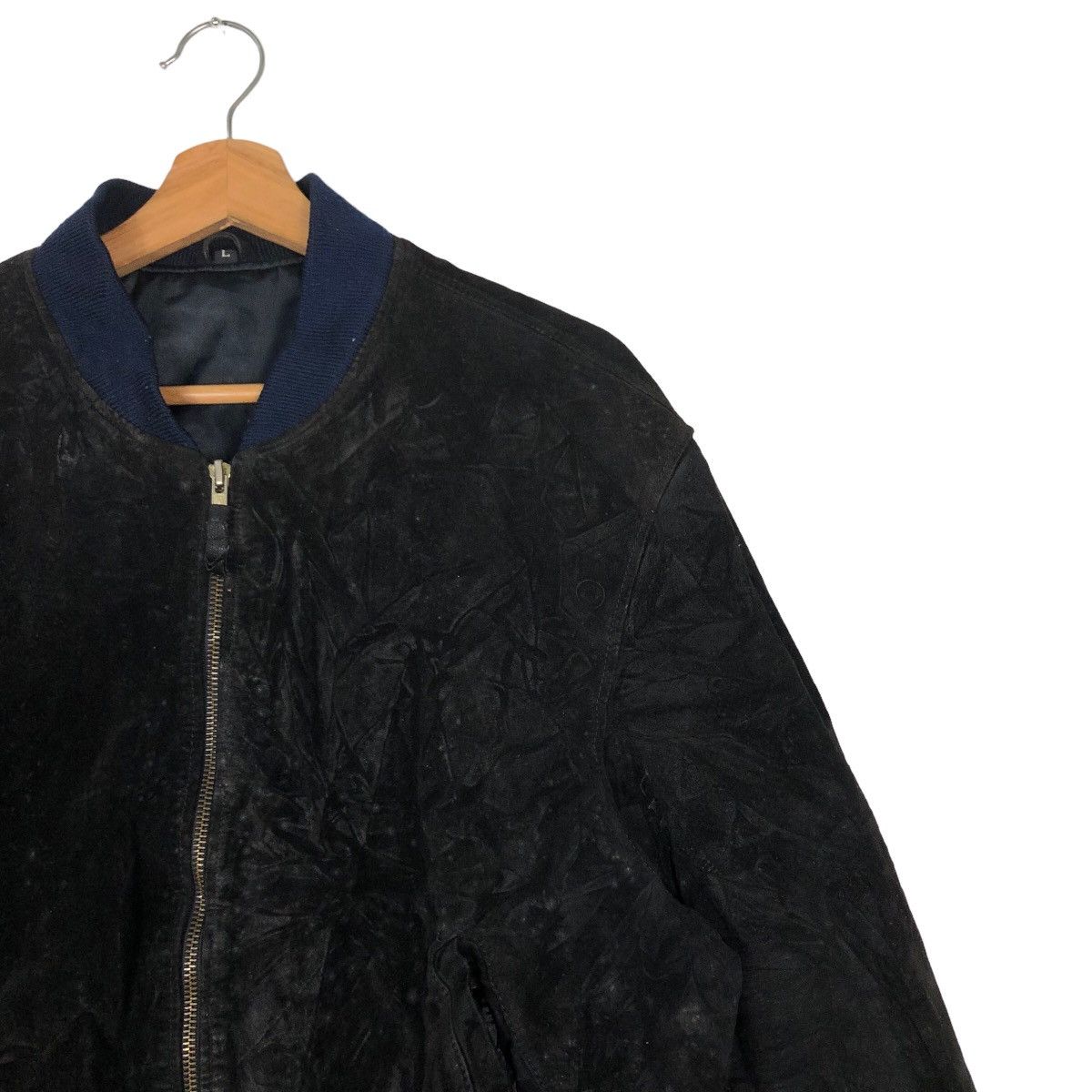 Japanese Brand 🔥90’s Vintage Biker Bomber Leather Jacket Suede Japan Size US L / EU 52-54 / 3 - 6 Thumbnail