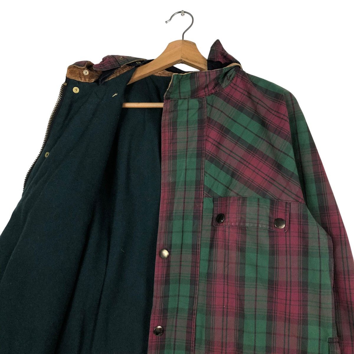 Vintage 🔥VINTAGE WAX JACKET WORKER BRITISH MILLERAIN TARTAN DESIGN Size US M / EU 48-50 / 2 - 12 Thumbnail