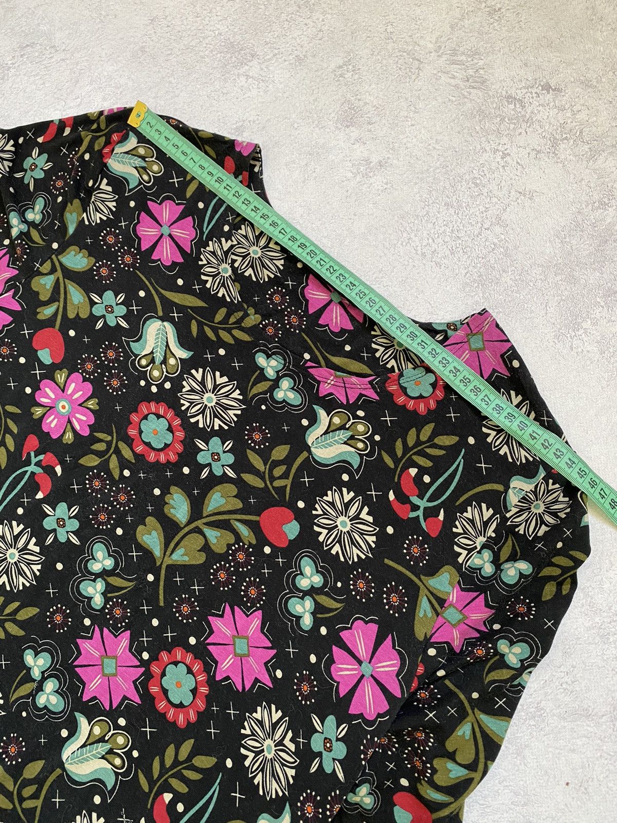 Gudrun Sjoden Gudrun Sjoden Multicolor Floral Long Sleeve Midi Dress Size XL / US 12-14 / IT 48-50 - 12 Thumbnail