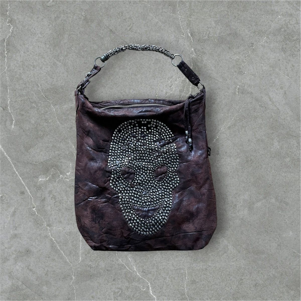 Thomas Wylde Y2K Thomas Wylde Skull Metal Hardware Hobo Bag Alt Grunge Size ONE SIZE - 1 Thumbnail