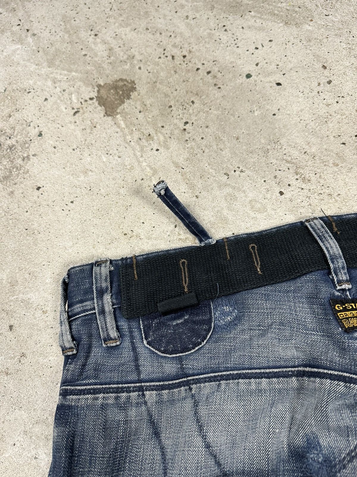 G-Star × Vintage Vintage Y2K G Star Raw Fire Elwood Distressed Denim Pants Size US 34 / EU 50 - 17 Thumbnail