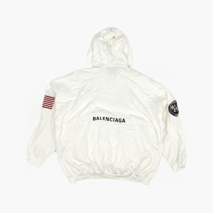 Balenciaga Balenciaga Balenciaga NASA Logo Hoodie for Men -2507 Size US XXS / EU 40 - 3 Thumbnail