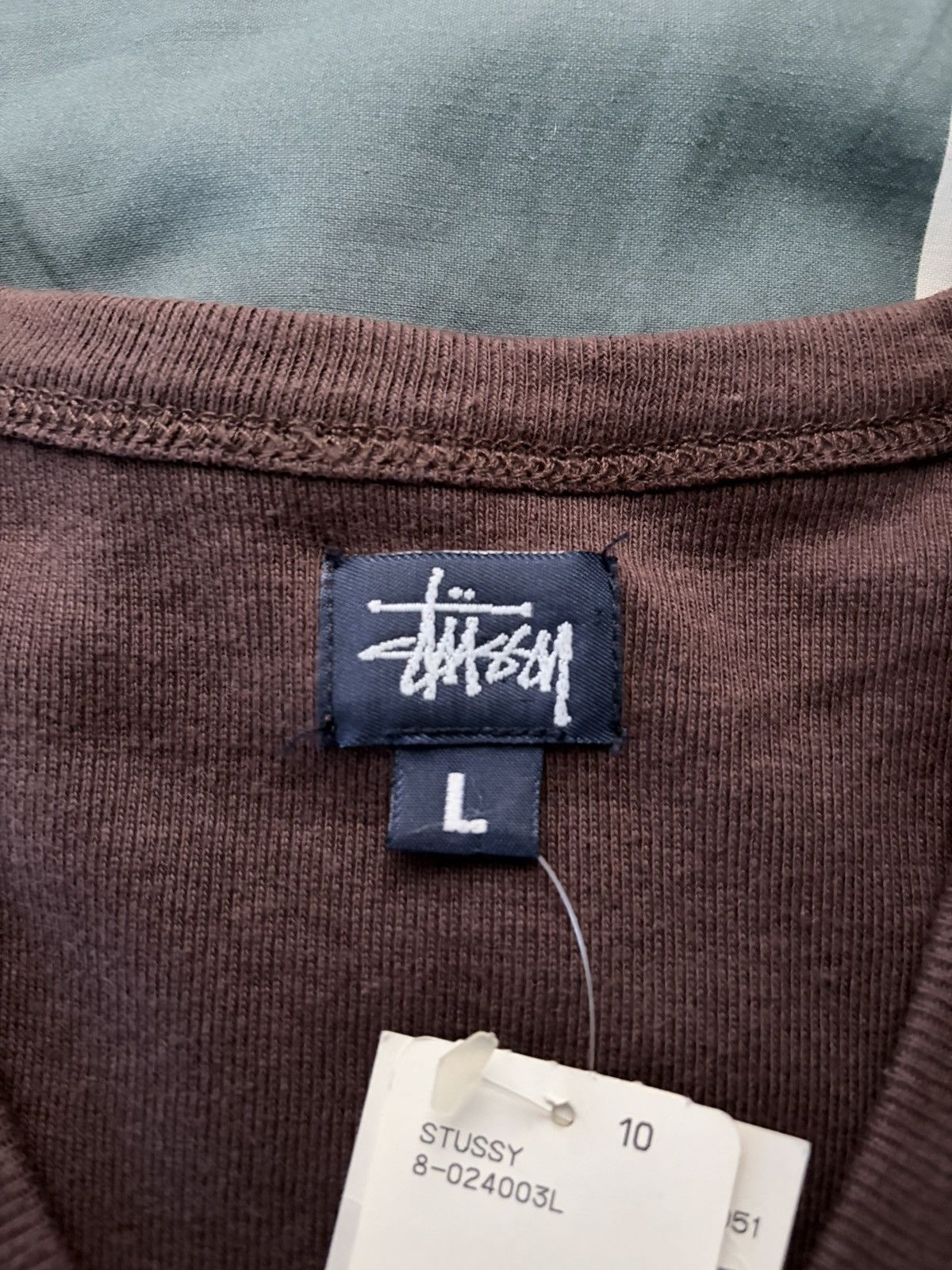 Stussy Vintage Stussy 90s Baby Rib Cardigan Size L / US 10 / IT 46 - 3 Thumbnail