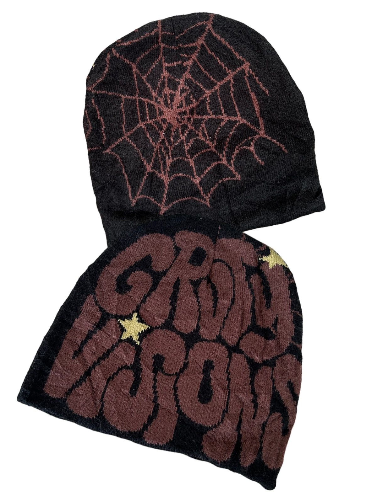 Japanese Brand × Kapital × Vintage Crazy Design Beanie Hats 🕸️☠️ Size ONE SIZE - 1 Thumbnail