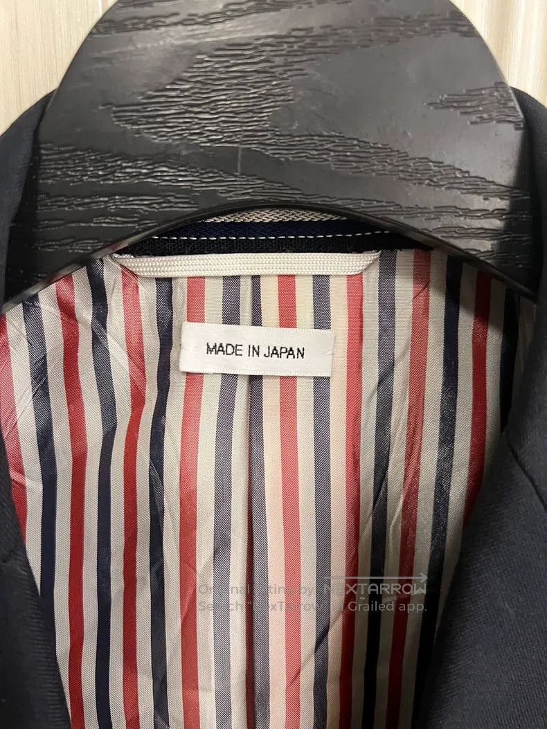 Thom Browne Thom Browne size 0 Dark blue gold brocade coat Size 38S - 3 Thumbnail