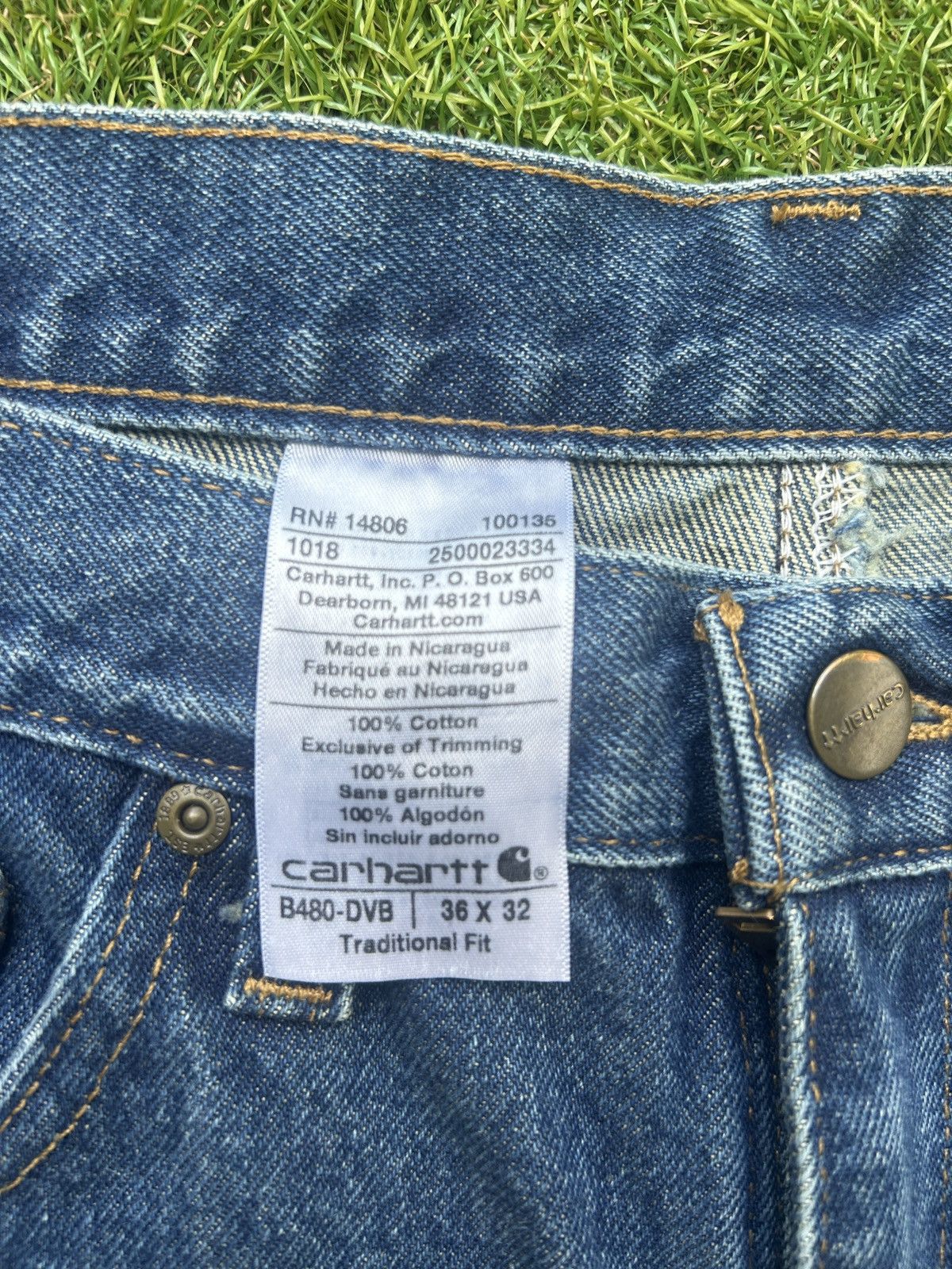 Carhartt Carhartt B480-DVB Jeans Size US 36 / EU 52 - 3 Thumbnail