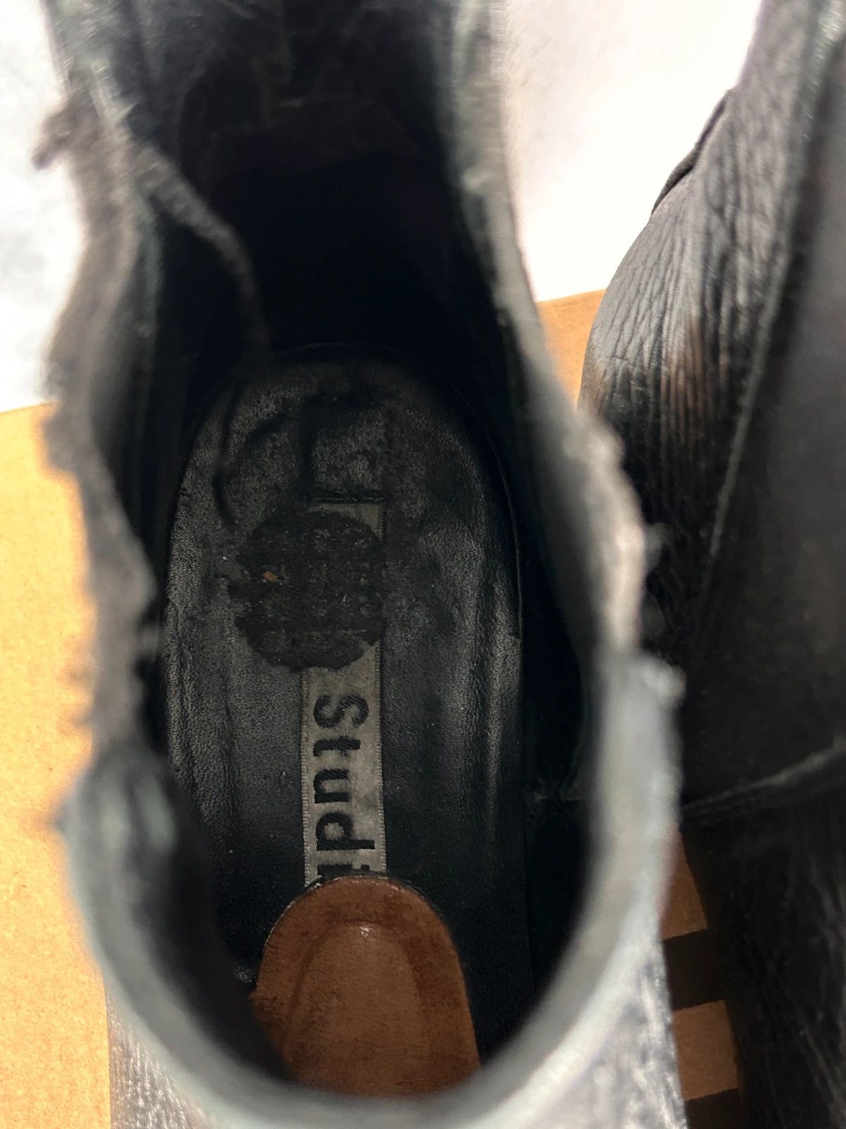 Acne Studios × Designer Acne Studios leather boots Made In Italy black Vibram Size US 7 / IT 37 - 9 Thumbnail
