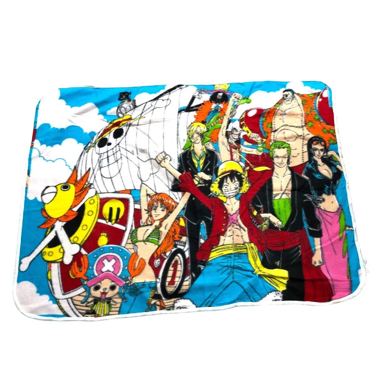 One Piece Vtg ONE PIECE ANIME Manga Mugiwara Luffy Crew Towel Table Size ONE SIZE - 1 Thumbnail
