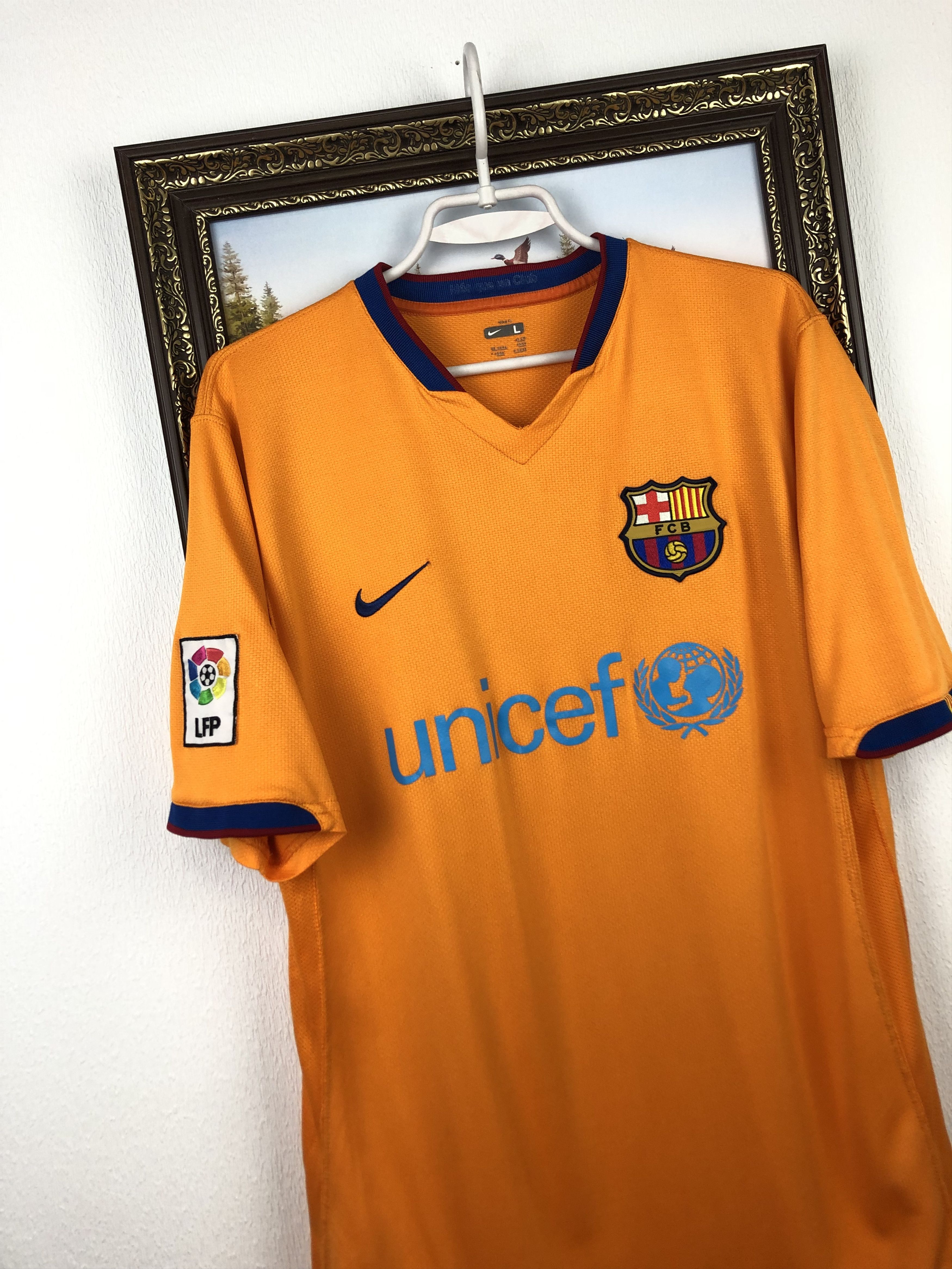 Nike Barcelona football shirt 2006 Soccer Nike Jersey Camiseta Size US L / EU 52-54 / 3 - 3 Thumbnail