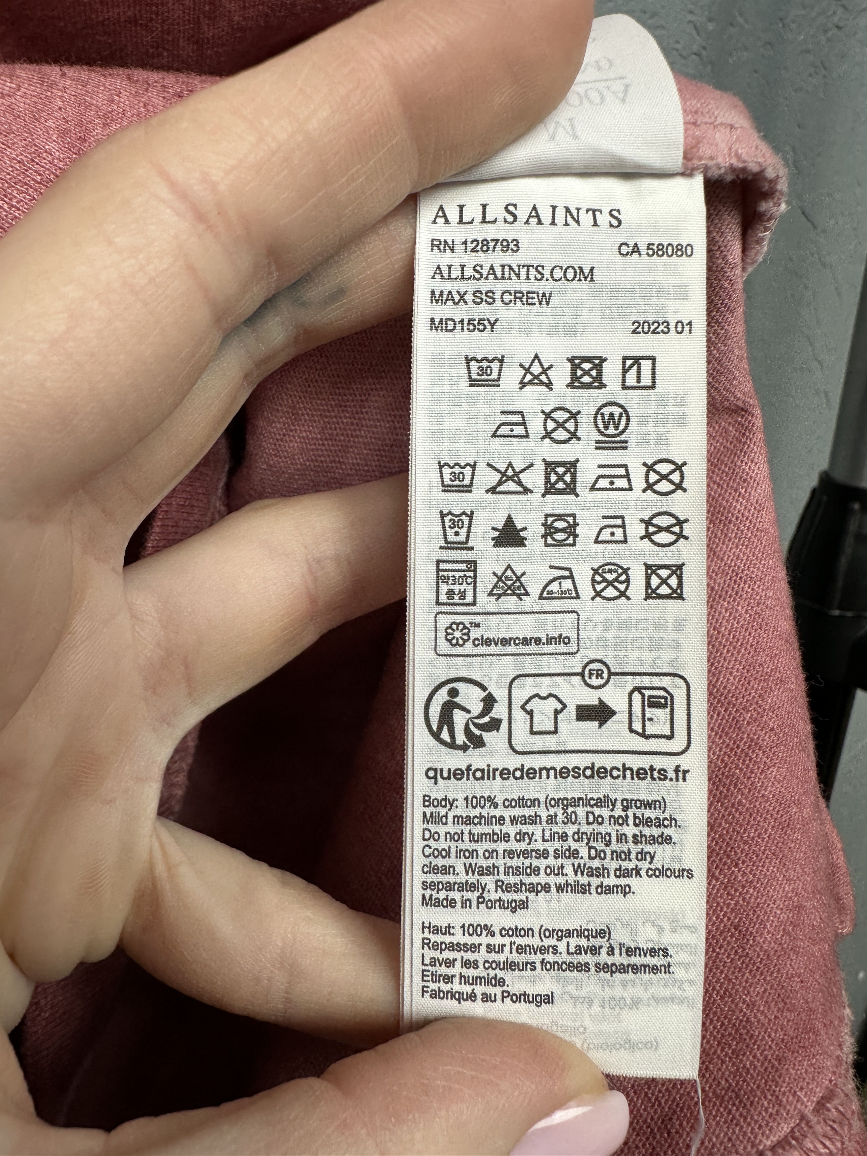 Allsaints Allsaints Mens Max Oversized T-Shirt Size US M / EU 48-50 / 2 - 4 Thumbnail