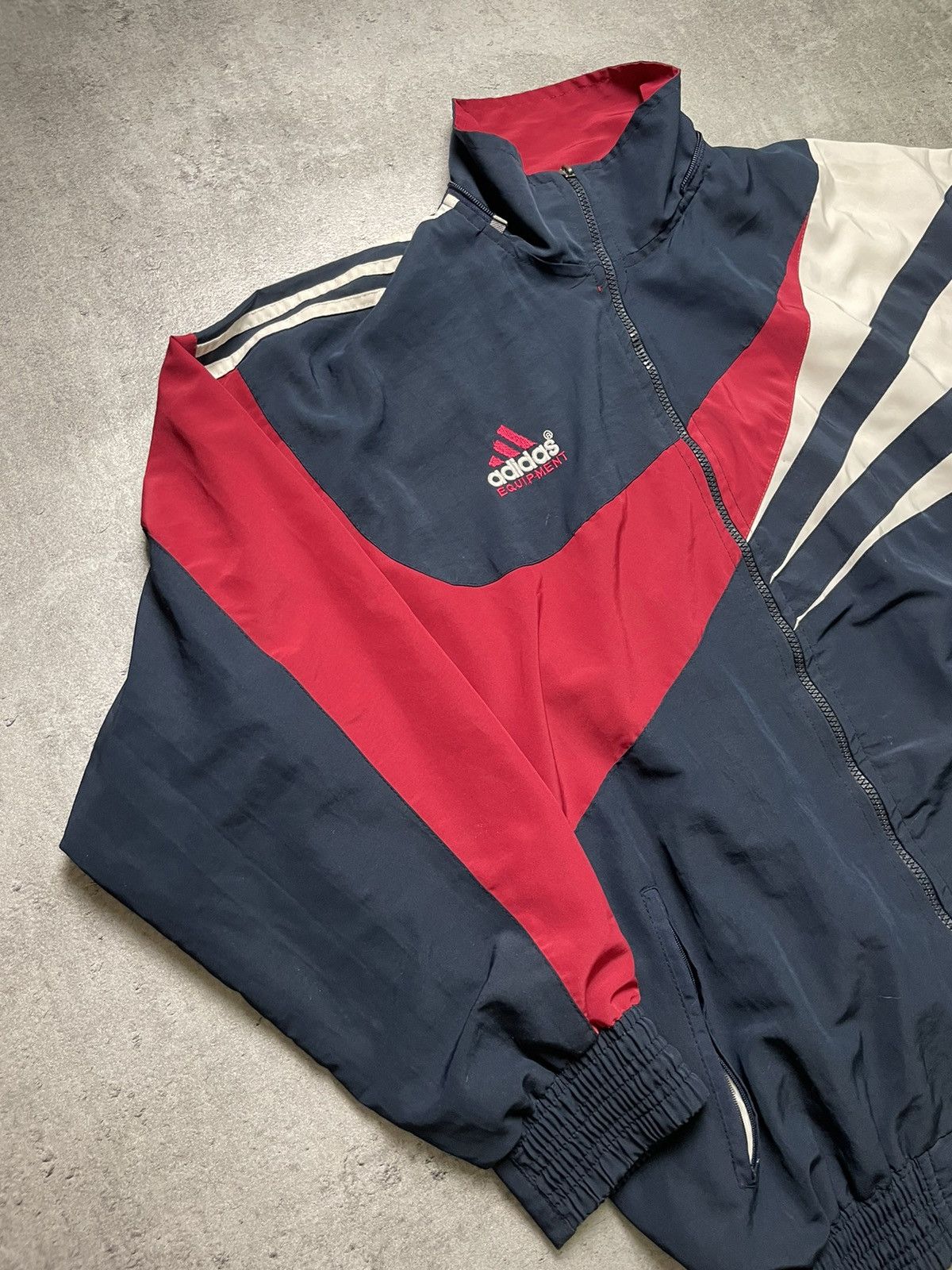 Adidas × Japanese Brand × Vintage Adidas Equipment vintage retro jacket windbreaker 90s 80s Size US M / EU 48-50 / 2 - 2 Thumbnail