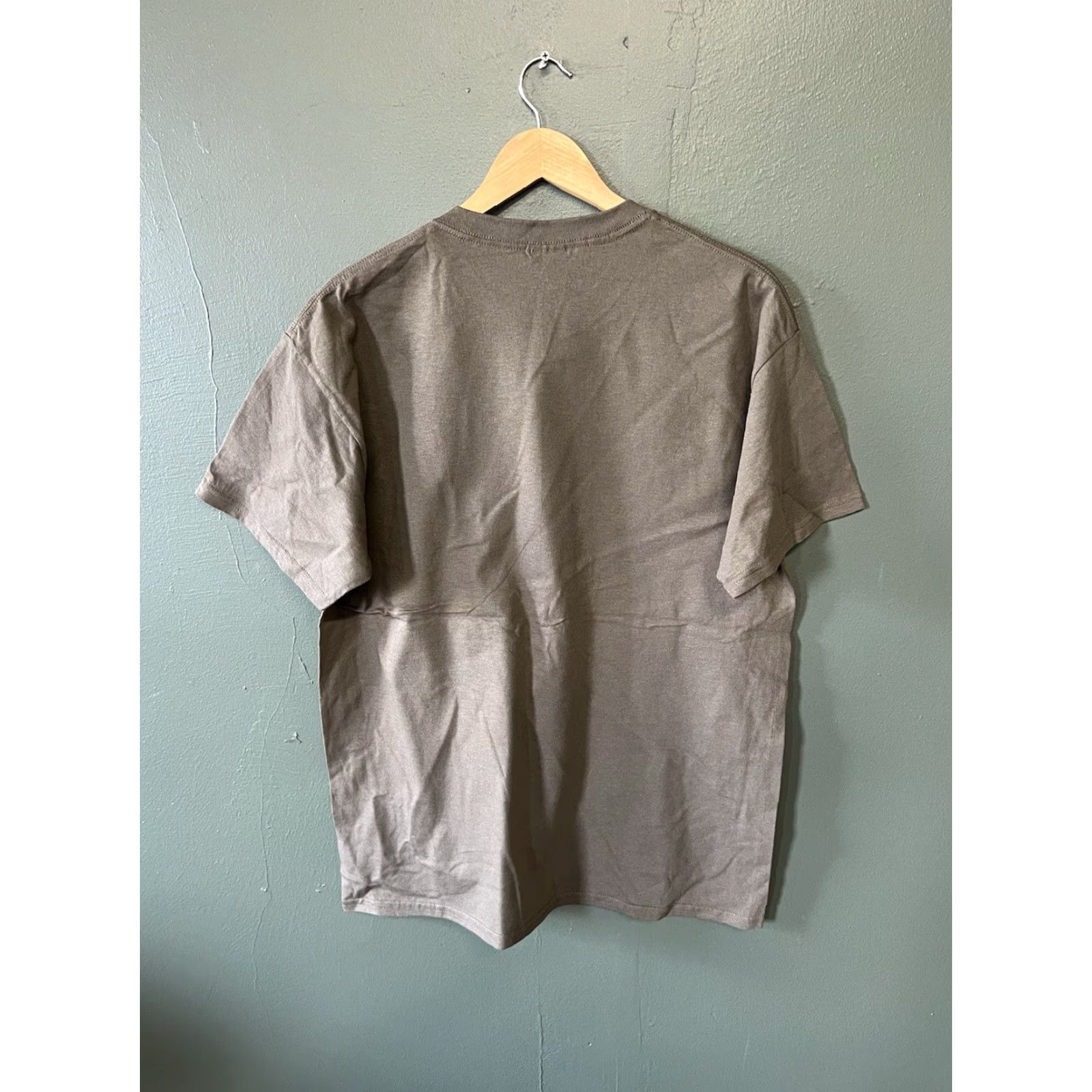 Vintage Y2K Jim Benton Mens Brown Short Sleeve T-shirt Large NWT Size Large Brown T-Shirt Mens Y2K Mr. Fitness NWT Size US L / EU 52-54 / 3 - 2 Thumbnail
