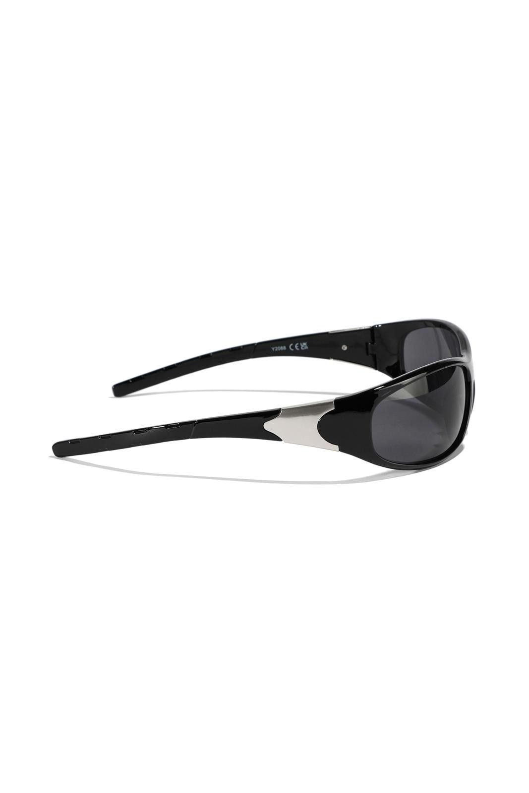 Japanese Brand Vintage Y2k Avant Garde Futuristic Black Sunglasses Unisex Size ONE SIZE - 6 Thumbnail