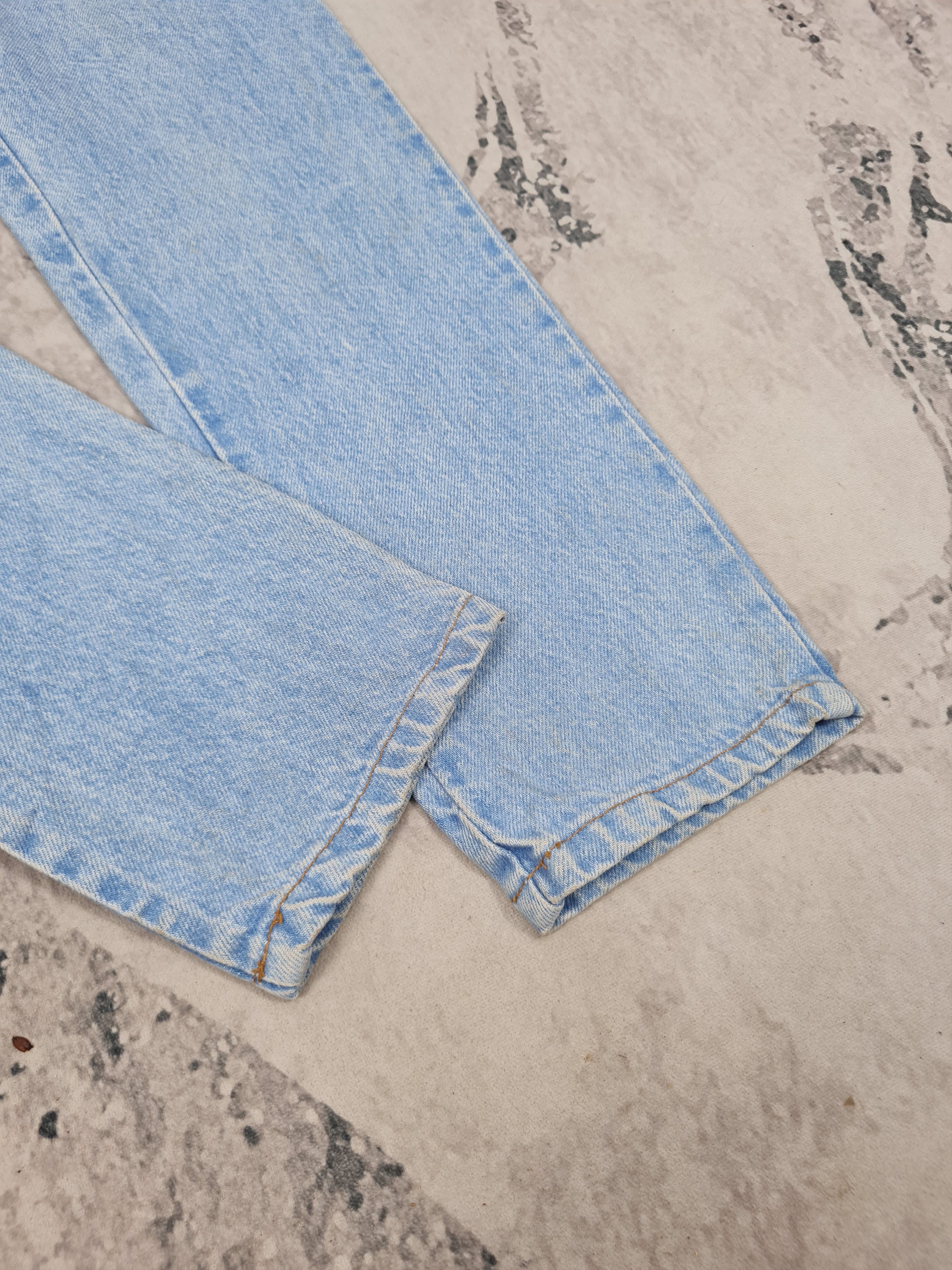 Vintage Vtg STEEL JEANS Flowers Checked Design Jeans 25x32 JB0147 Size 25" / US 0 / IT 36 - 5 Thumbnail