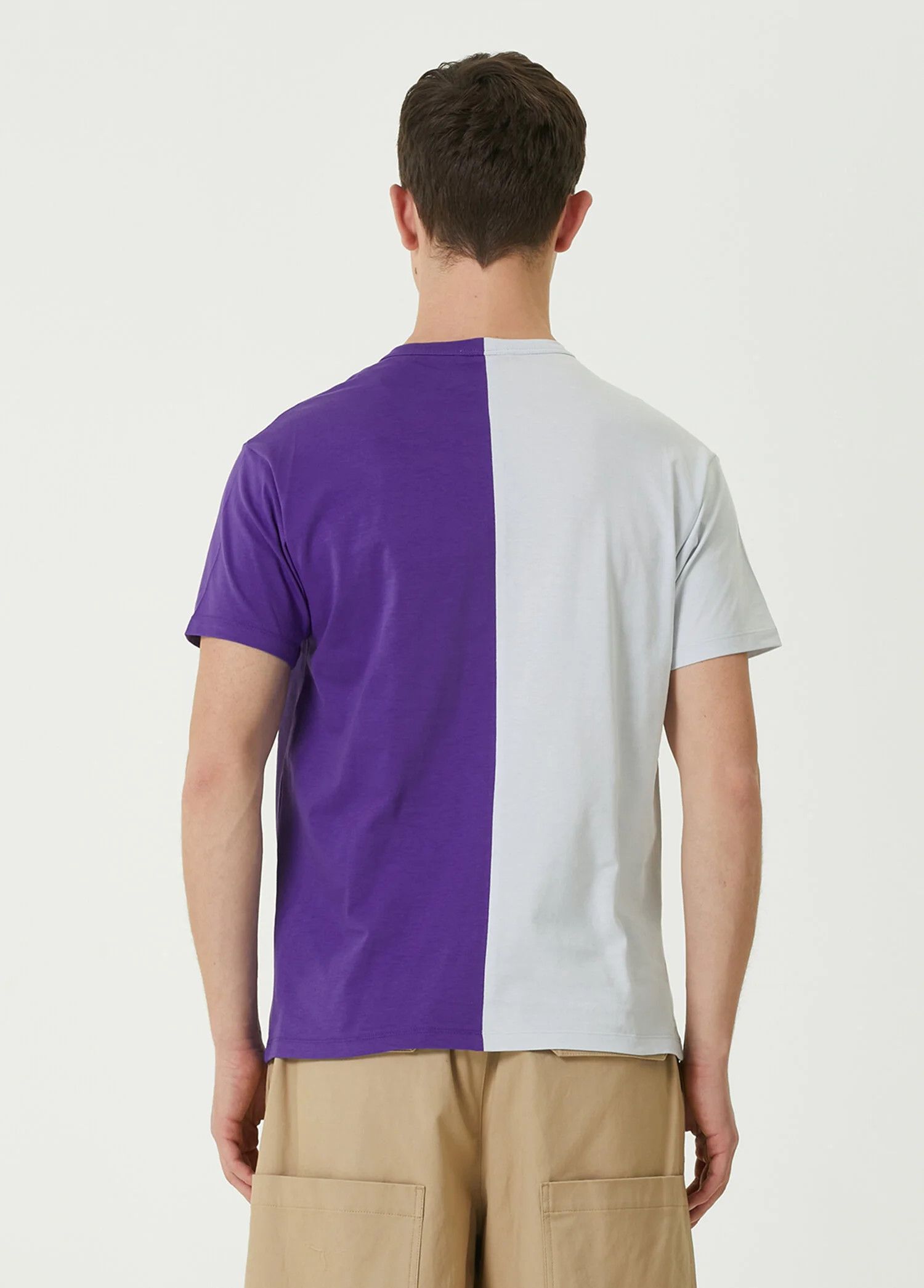 Valentino VALENTINO Garavani gray purple university logo t-shirt M Size US M / EU 48-50 / 2 - 4 Thumbnail