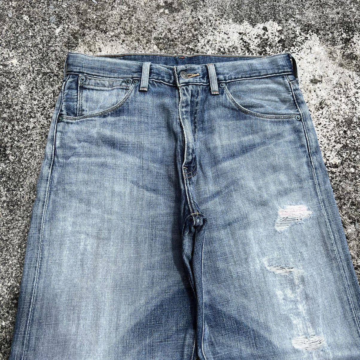 Levi's “LEVIS” 553 DISTRESS ACID WASH JEANS Size US 30 / EU 46 - 3 Thumbnail