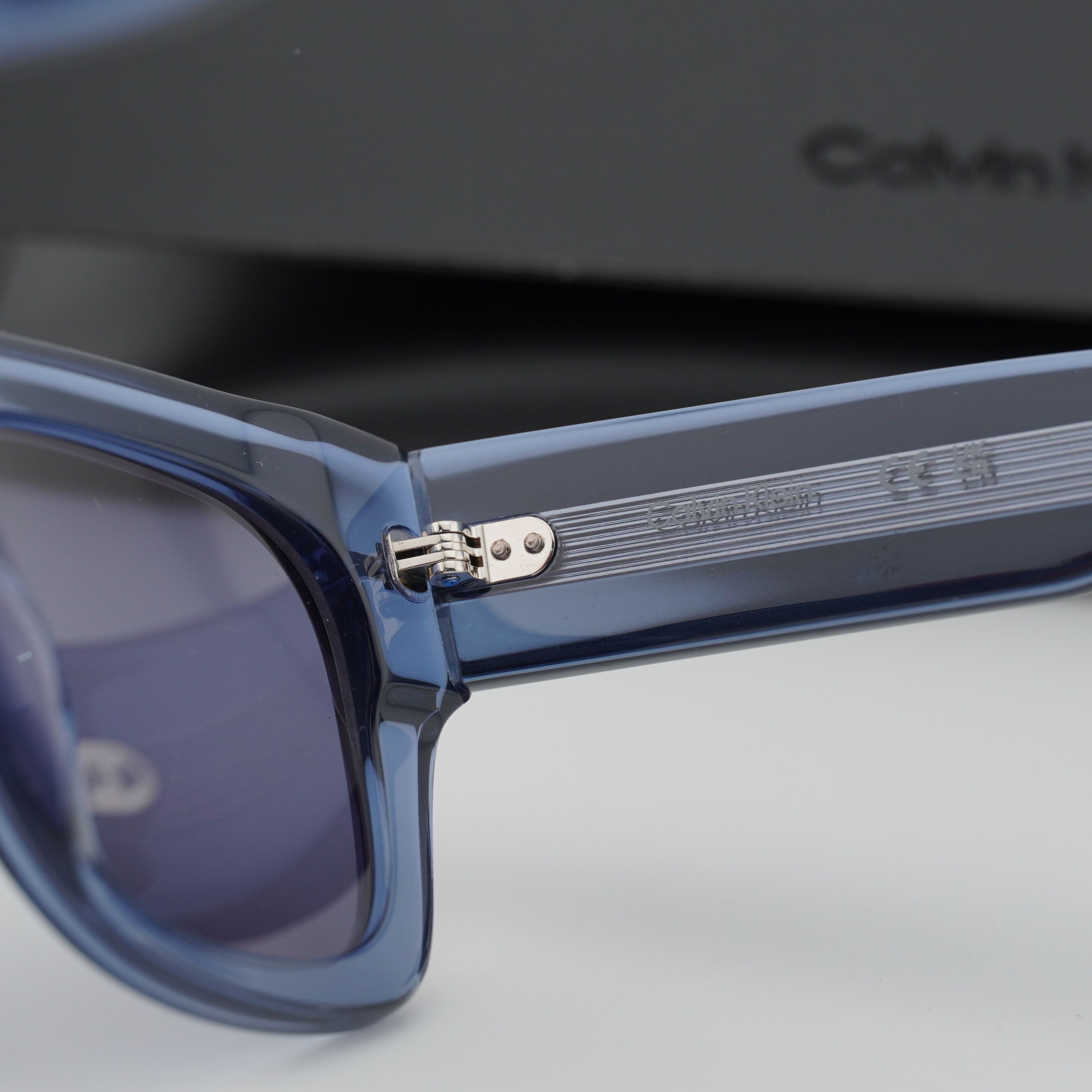 Calvin Klein Calvin Klein CK23509S 438 Men Sunglasses Blue Square Frame Size ONE SIZE - 3 Thumbnail