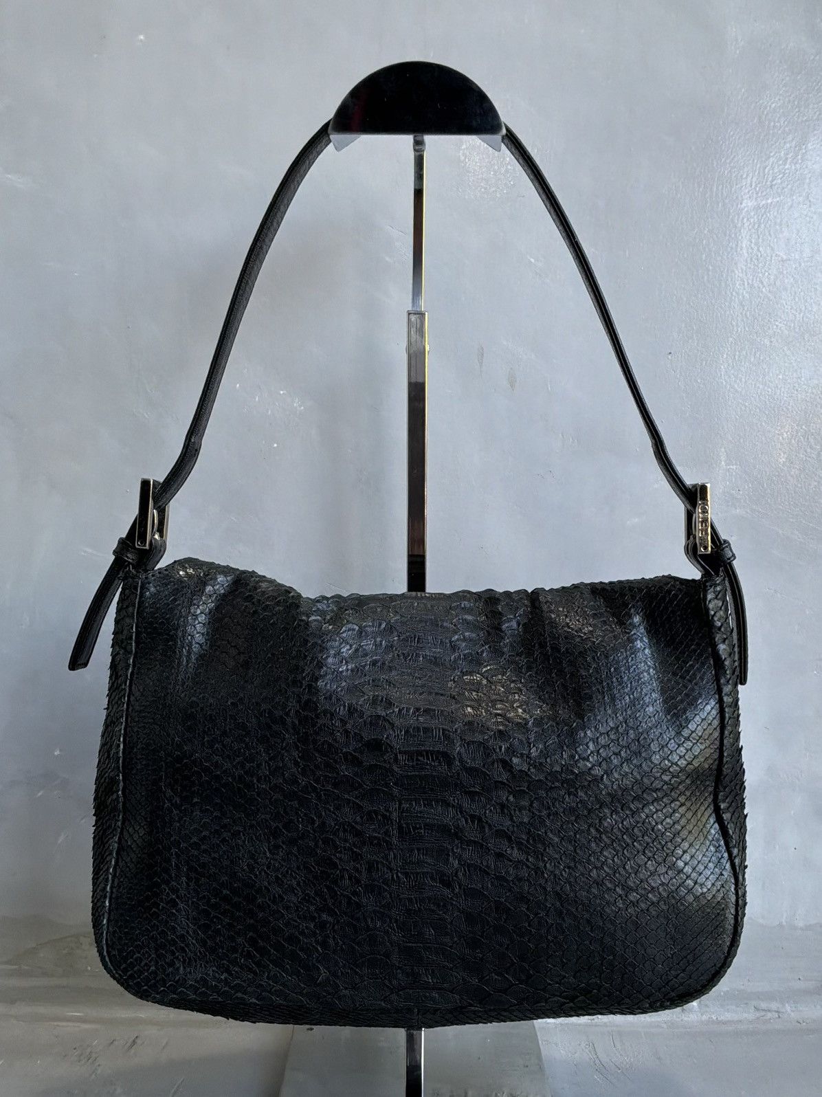 Fendi 2000s Fendi - Python Leather Mamma Baguette Bag Size ONE SIZE - 2 Thumbnail