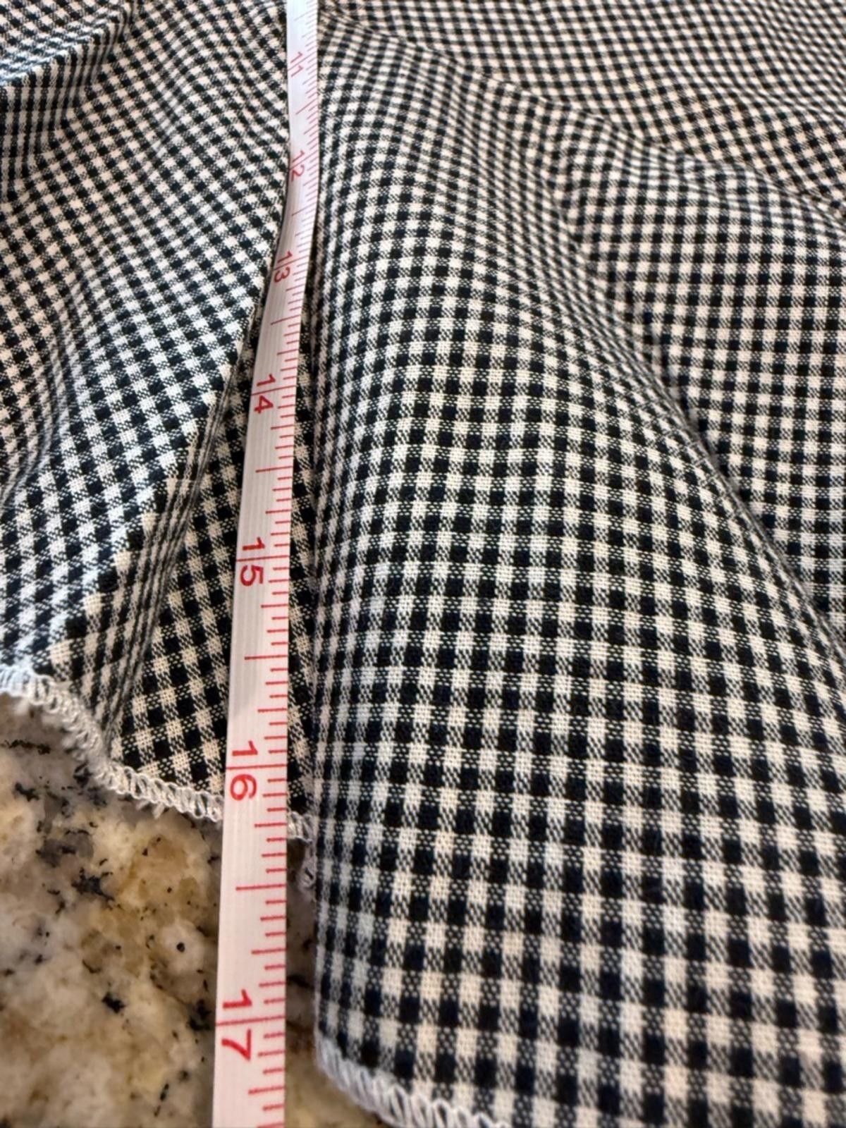 Polo Ralph Lauren POL black & white checkered dramatic asymmetrical skirt SM Size 28" / US 6 / IT 42 - 7 Thumbnail