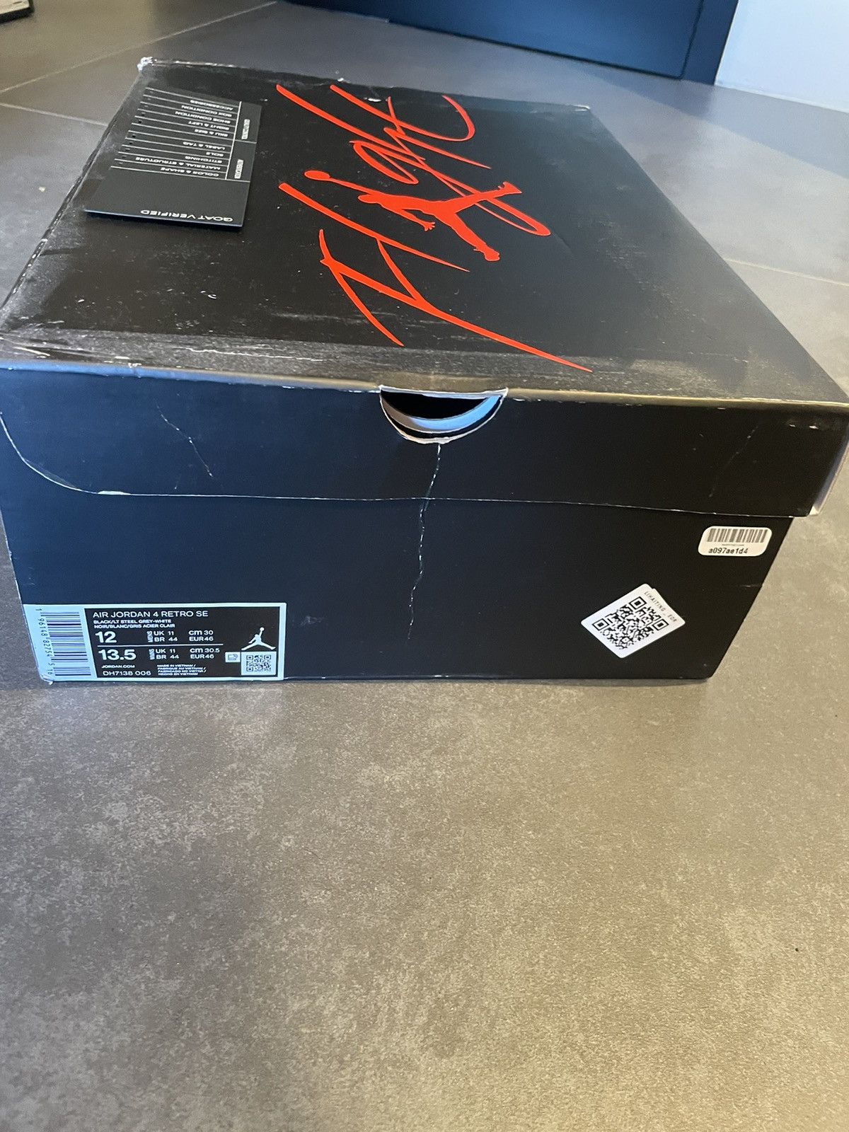 Jordan Brand Jordan 4 Black Canvas Size US 12 / EU 45 - 7 Thumbnail