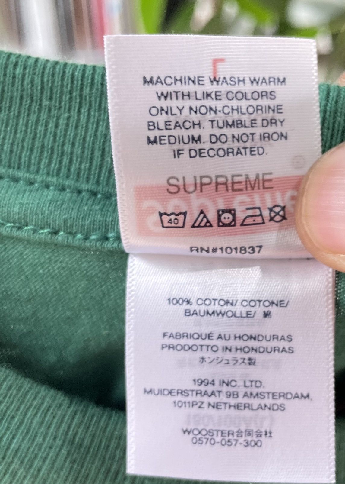 Supreme Supreme Beef Tee Light Pine Size US L / EU 52-54 / 3 - 4 Thumbnail