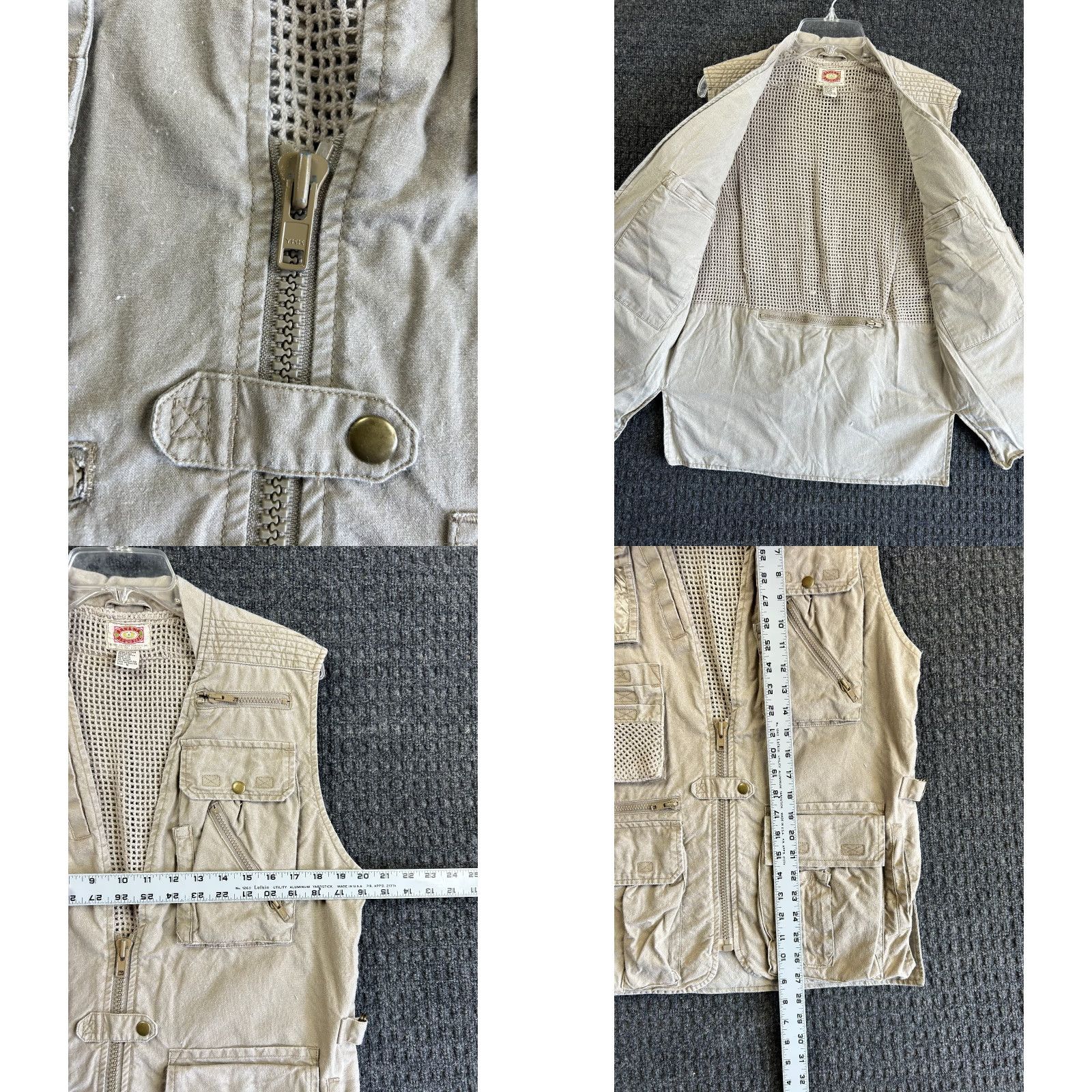 Banana Republic VINTAGE Banana Republic Safari Vest S Men Utility Vest Beige Cotton Canvas Windproof Pockets Outdoor Travel 1986 Safari Nature Fish 1980s Mens Size US S / EU 44-46 / 1 - 8 Thumbnail