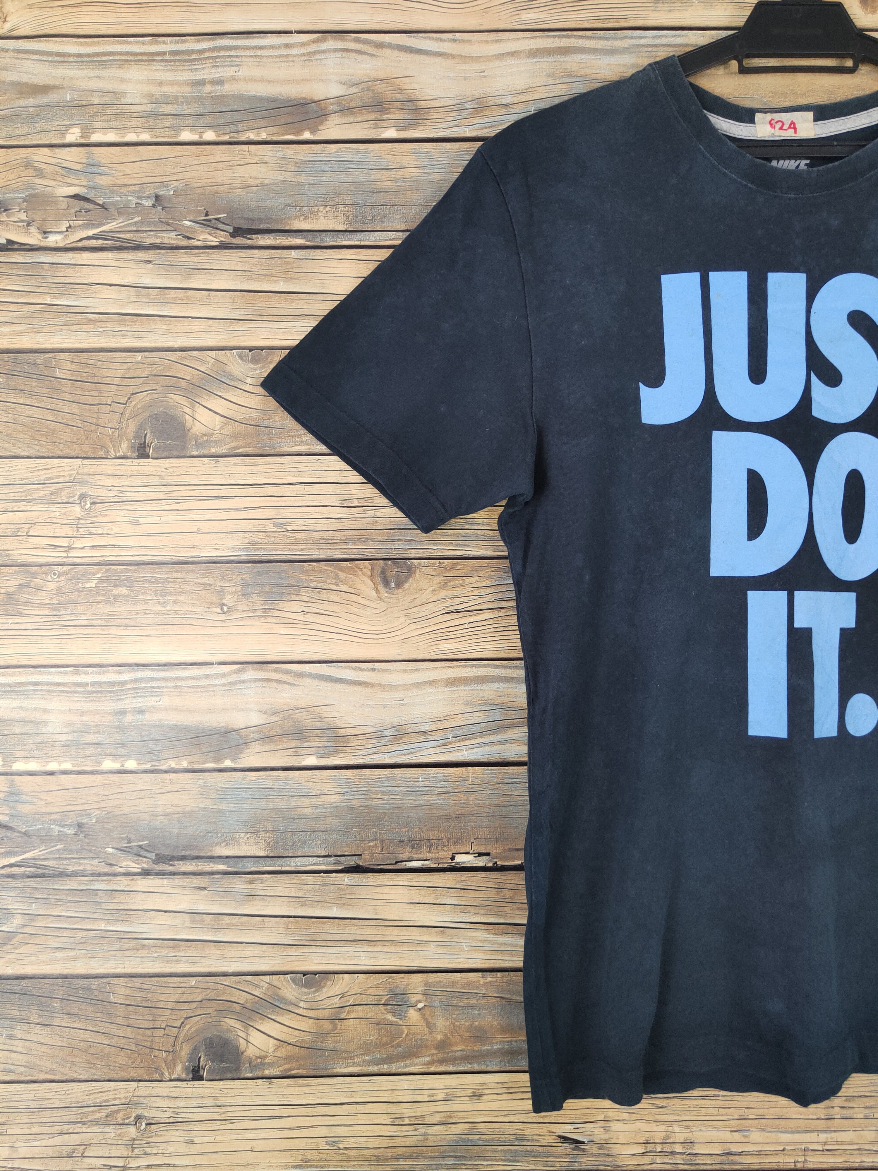Nike DL Nike just fo it faded Navy Short Sleeve T-shirt #624 Size US M / EU 48-50 / 2 - 3 Thumbnail