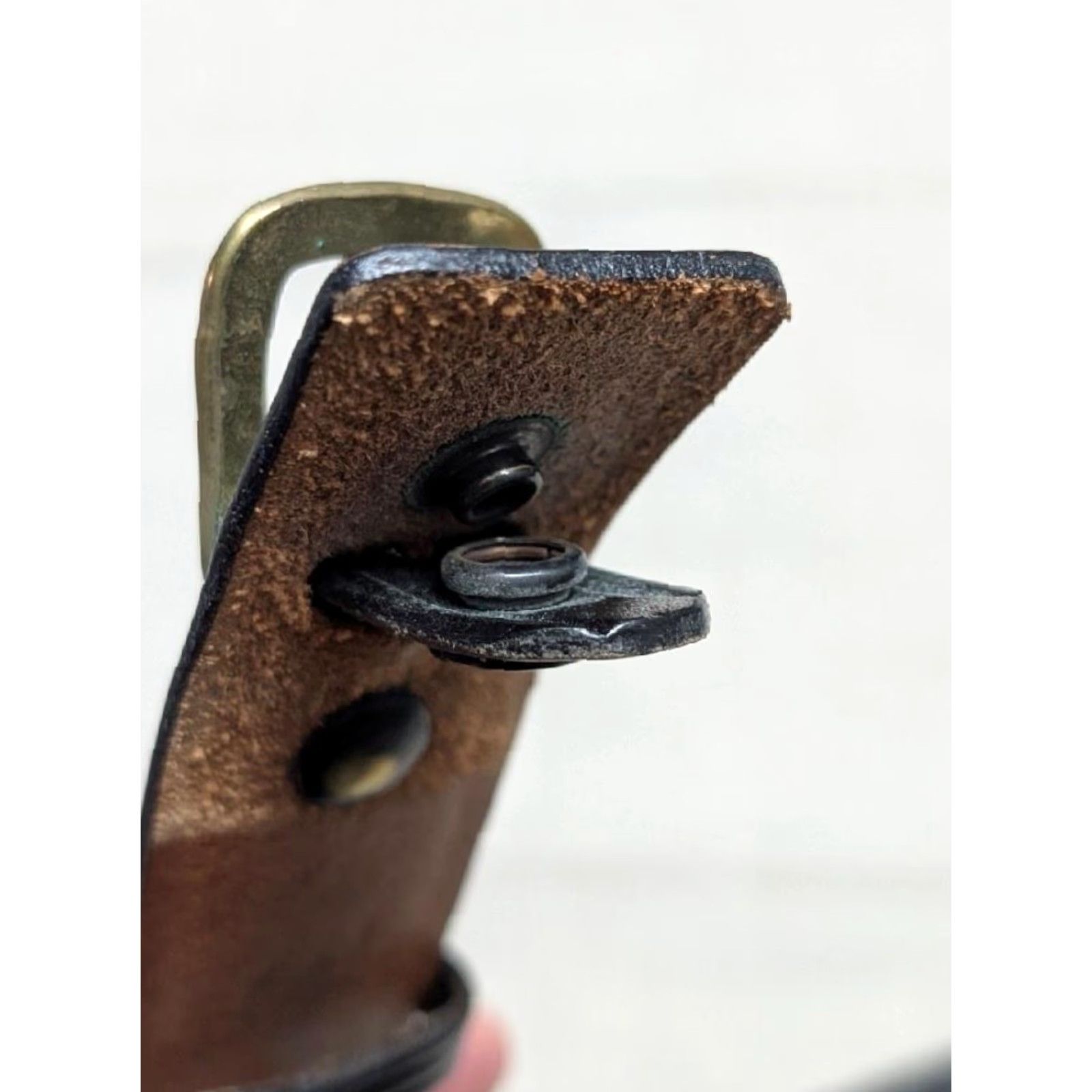 Vintage VINTAGE western belt Don Hume Ranger belt 36 black leather cowhide Size 36 - 5 Thumbnail