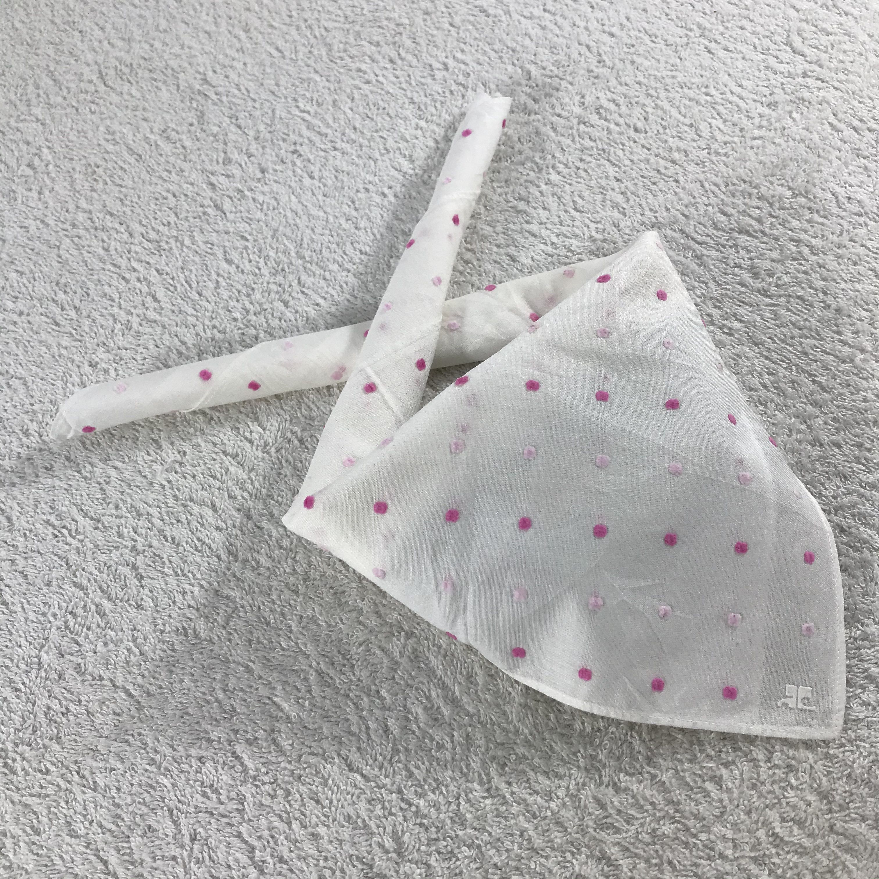 Courreges × Vintage Courreges Bandana / Handkerchief / Neckerchief - S238 Size ONE SIZE - 4 Thumbnail