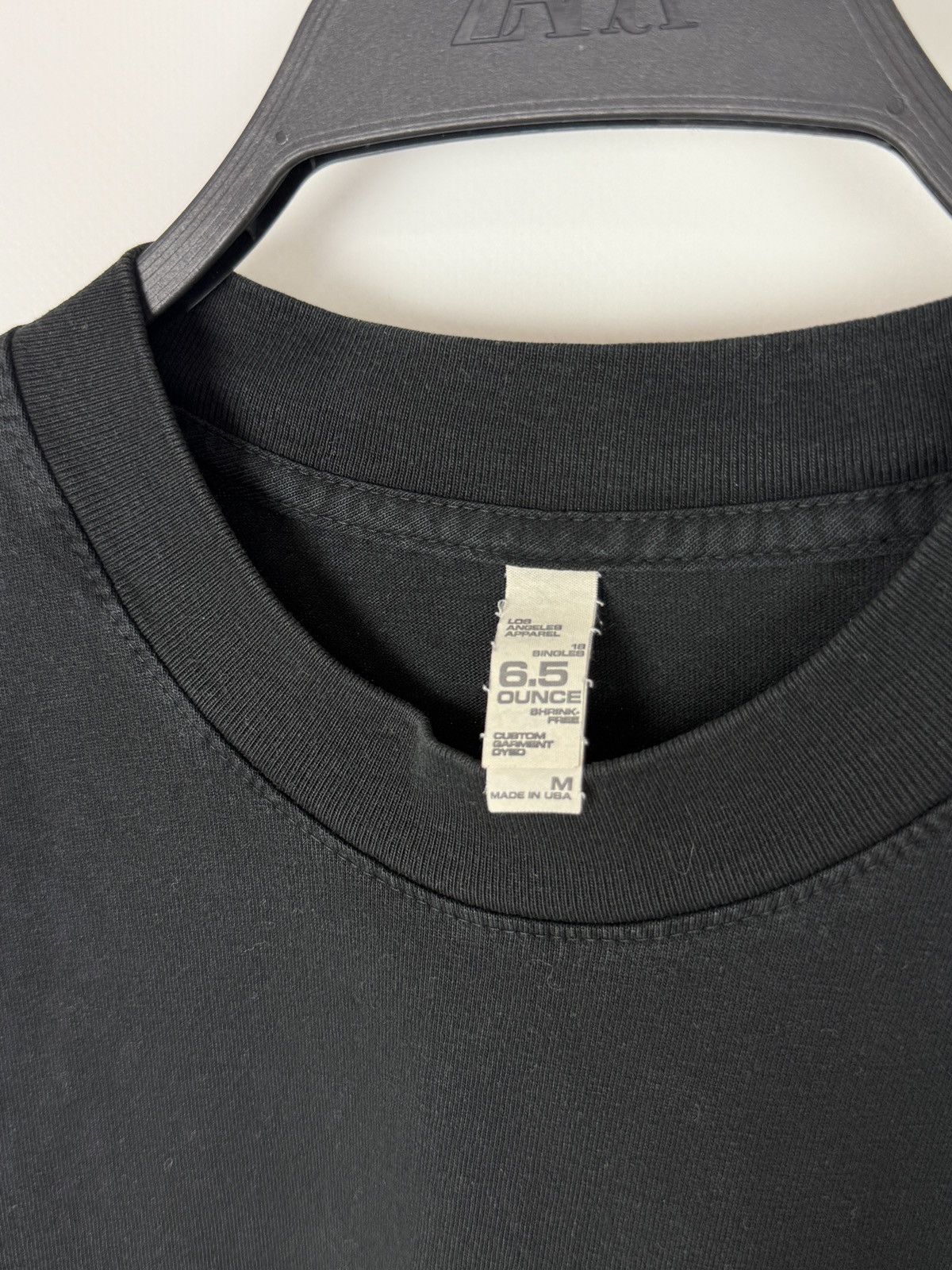Los Angeles Apparel Los Angeles Apparel 6.5 Ounce Black Blank Basic Tee Size US M / EU 48-50 / 2 - 3 Thumbnail