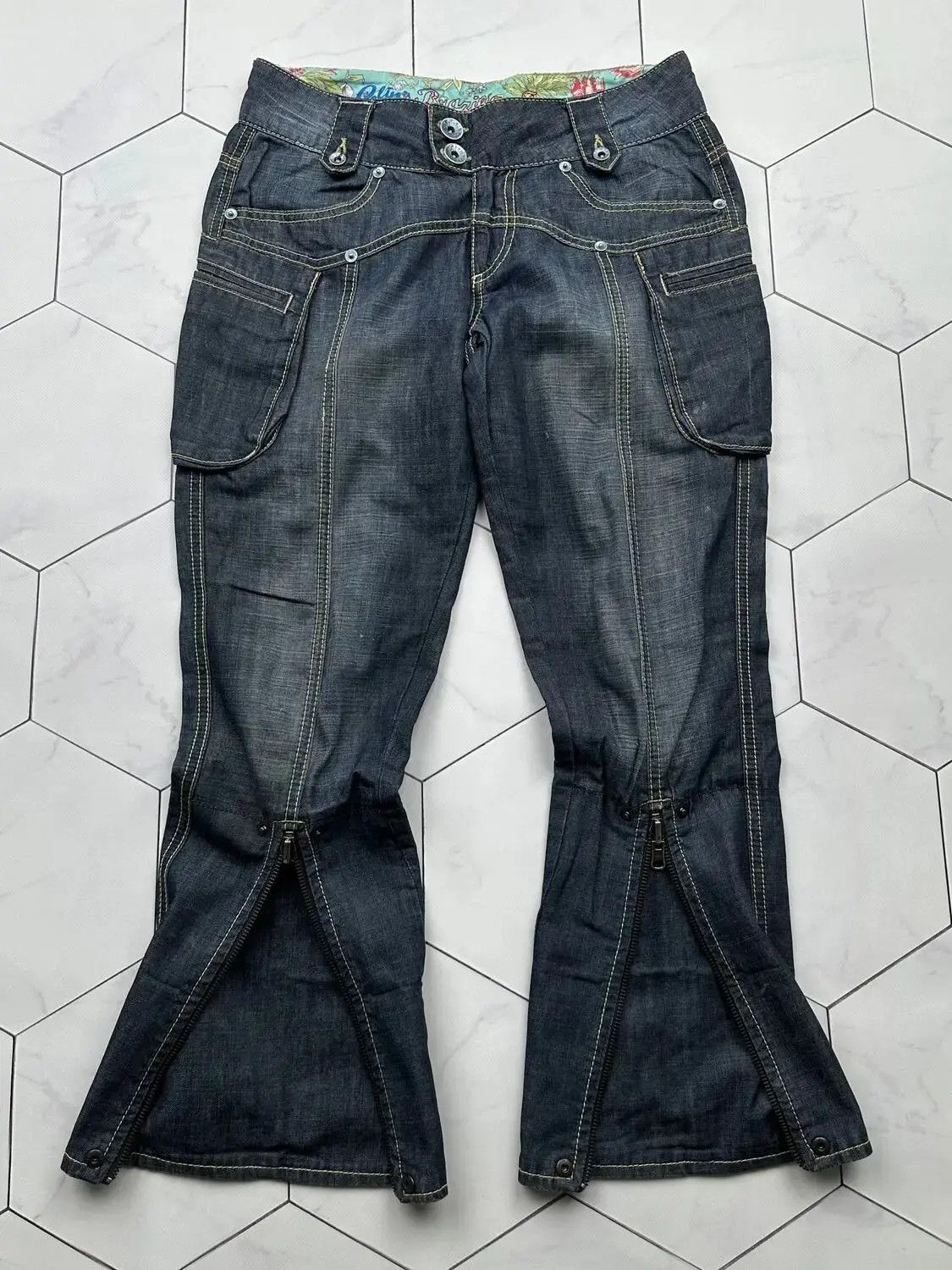 Jean × Streetwear Vintage Cargo Pants Baggy Jeans. 2000s