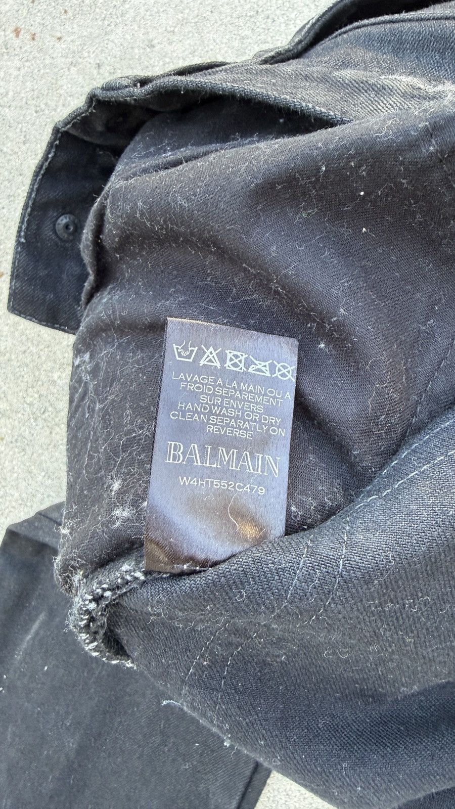 Balmain Balmain Waxed Cargo Pants size 29 Size US 29 - 3 Thumbnail