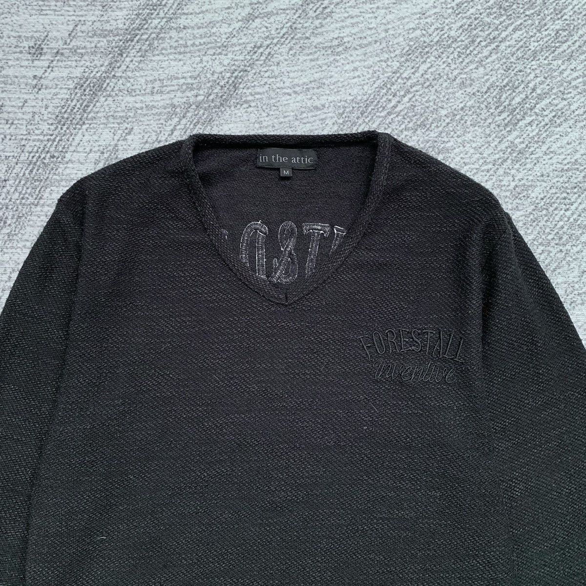 In The Attic × Japanese Brand Poem Embroidery In The Attic Longsleeve Shirt Size US M / EU 48-50 / 2 - 5 Thumbnail