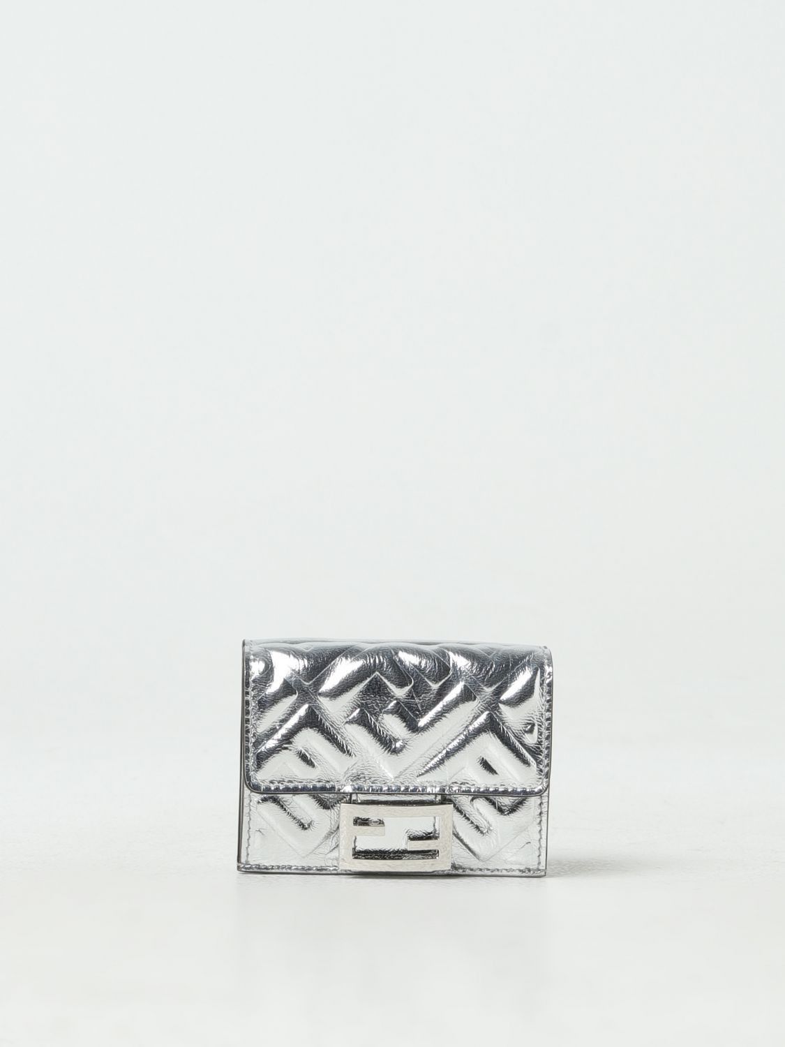 image of Fendi Wallet Woman Silver, Women's