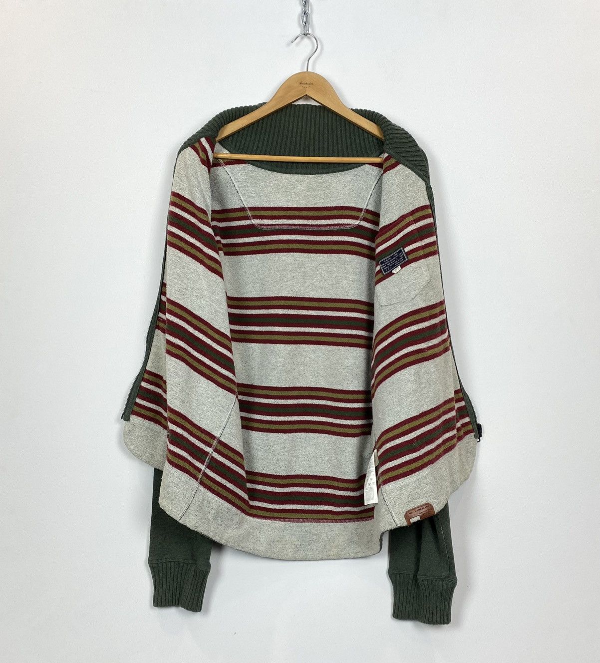 Diesel Vintage Diesel Full Zip Long Sleeve Hoodie Size XL Top Green Size US XL / EU 56 / 4 - 5 Thumbnail