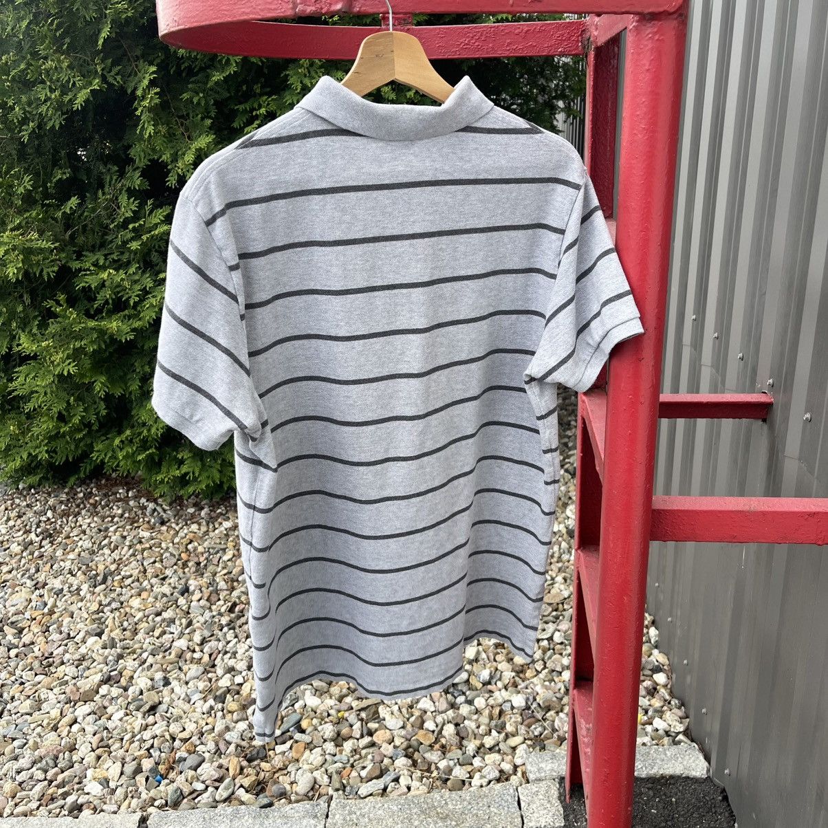 Polo Ralph Lauren POLO RALPH LAUREN STRIPED GRAY POLO SHIRT OLD MONEY PREPPY Size US XL / EU 56 / 4 - 6 Thumbnail