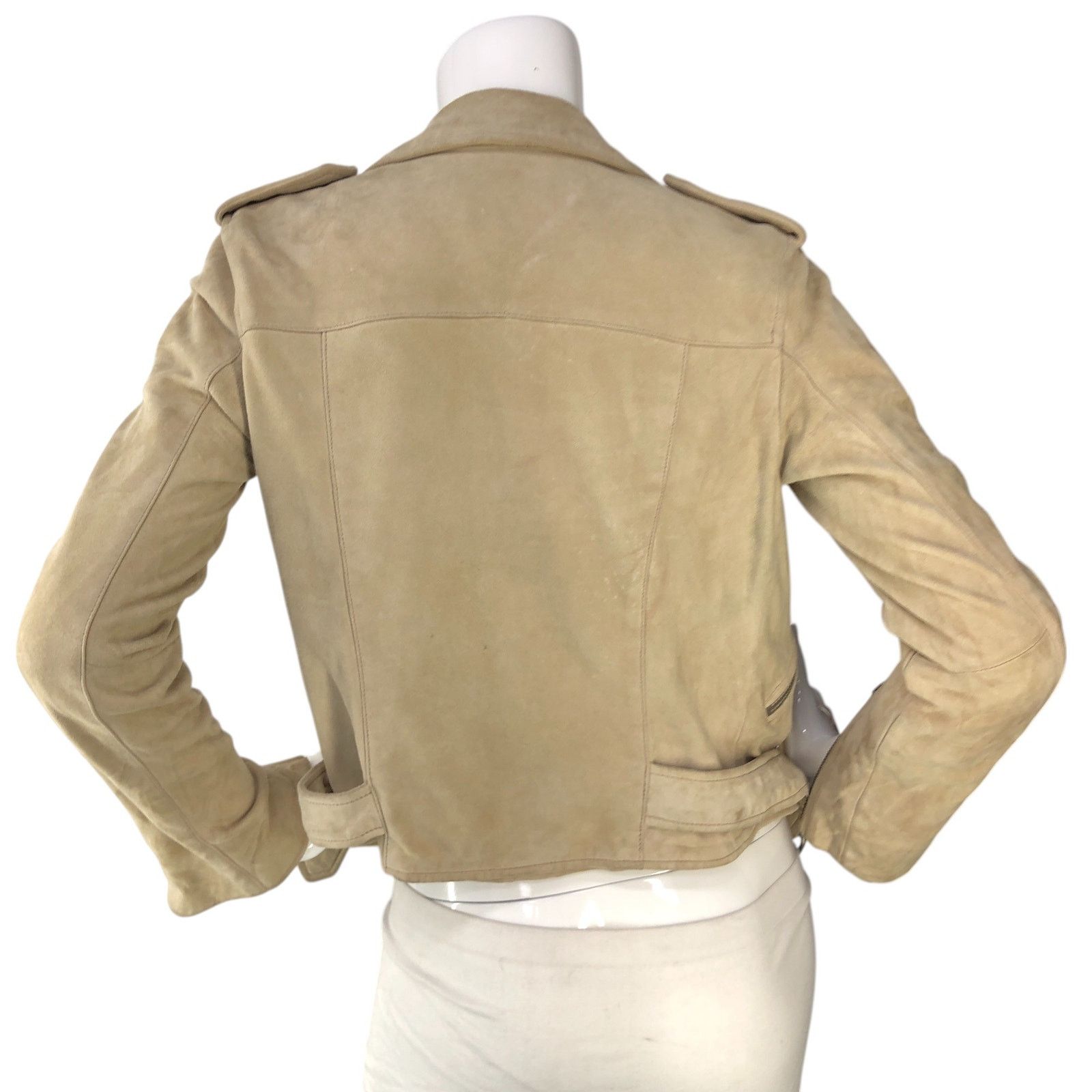 Allsaints Allsaints Size 2 Jacket Moto Plait Balfern Biker Goat Suede Size XS / US 0-2 / IT 36-38 - 7 Thumbnail