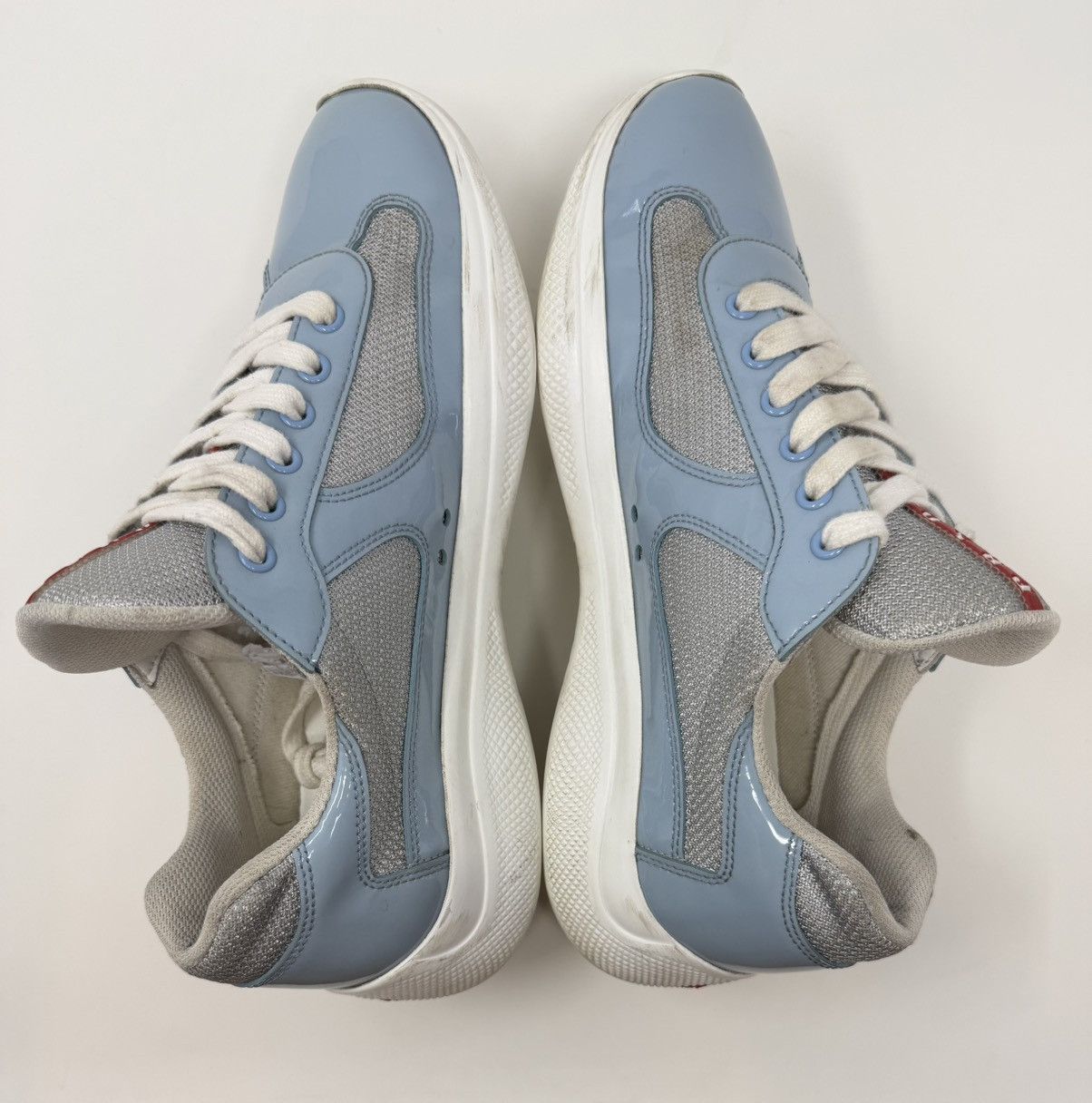 Prada Prada Americas Cup Sneaker Light Blue Size US 8.5 / EU 41-42 - 4 Thumbnail
